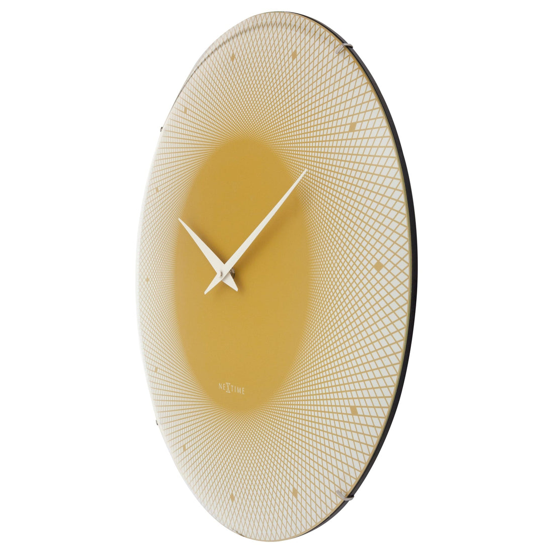 Large Wall Clock 50cm Domed Glass Lens - Silent - Glass - "Deep 50" - Goat Corp
