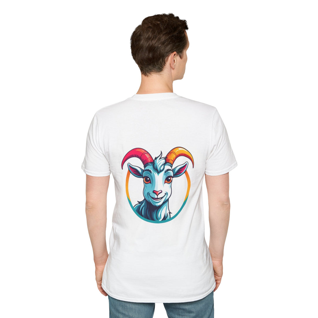 Colorful Goat Design Unisex T-Shirt, Cute Animal Tee, Gift for Goat Lovers, Birthday Shirt, Rainbow Animal Apparel, Fun Casual Outfit - Goat Corp