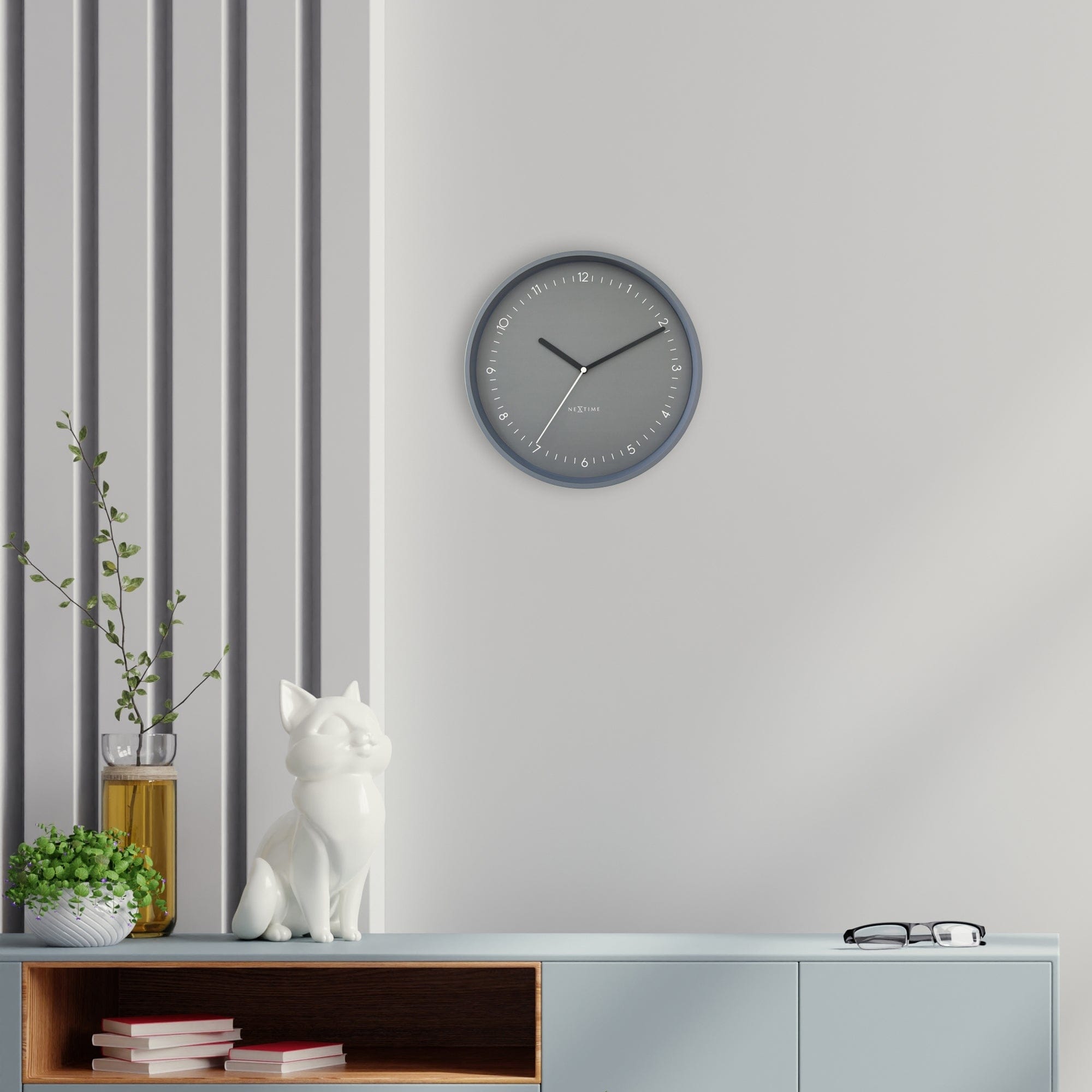 Wall clock 30cm - Silent - Aluminium - "Berlin" - Goat Corp