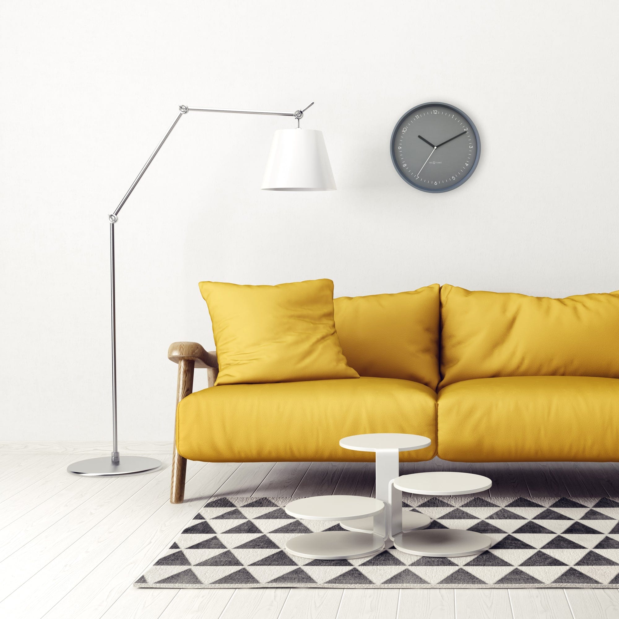 Wall clock 30cm - Silent - Aluminium - "Berlin" - Goat Corp