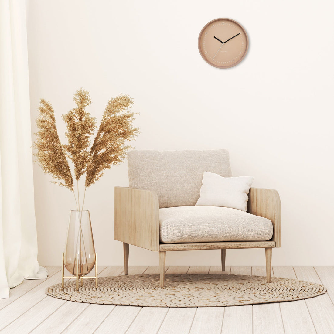 Wall clock 30cm - Silent - Aluminium - "Berlin" - Goat Corp