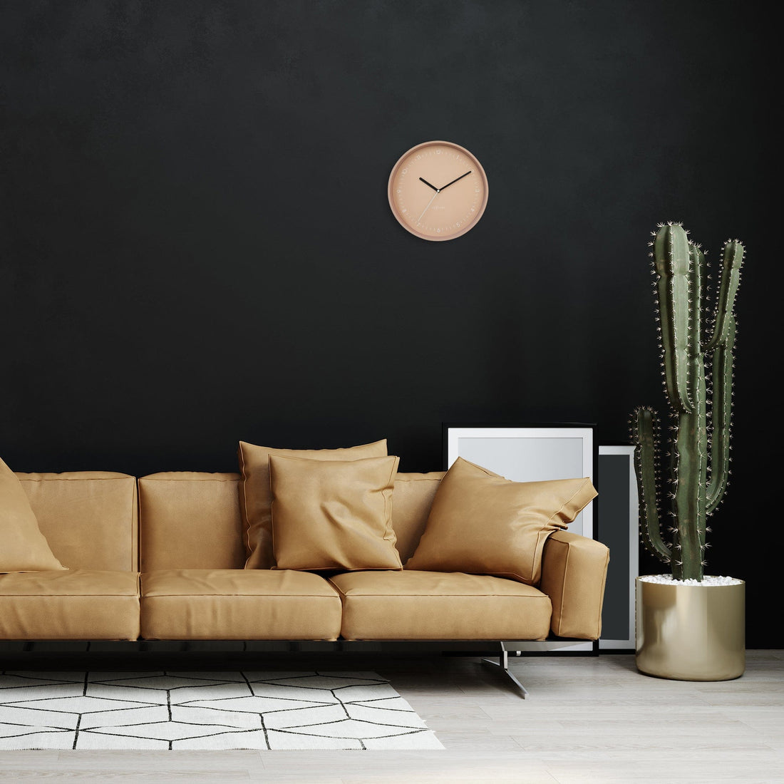 Wall clock 30cm - Silent - Aluminium - "Berlin" - Goat Corp