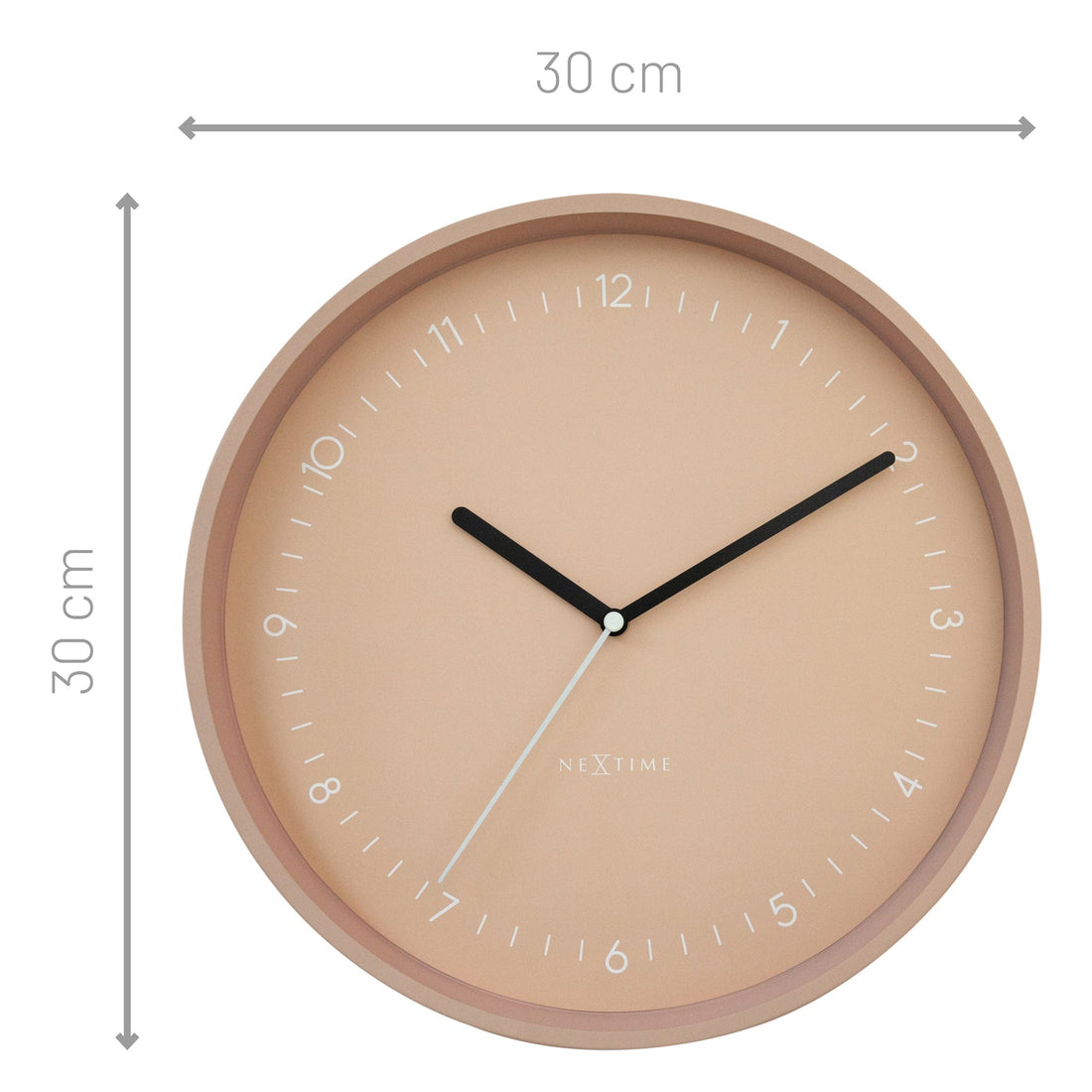 Wall clock 30cm - Silent - Aluminium - "Berlin" - Goat Corp