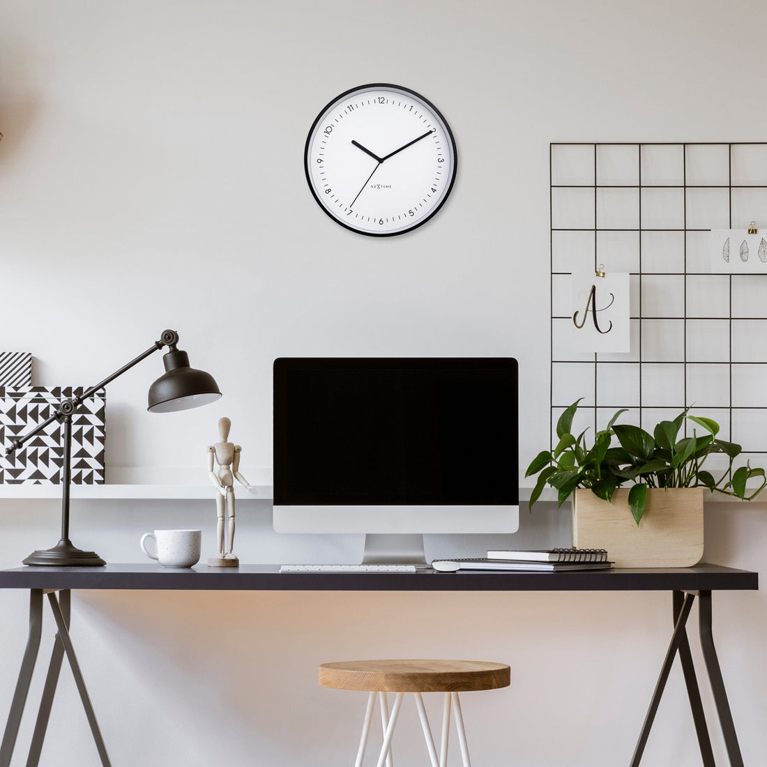 Wall clock 30cm - Silent - Aluminium - "Berlin" - Goat Corp