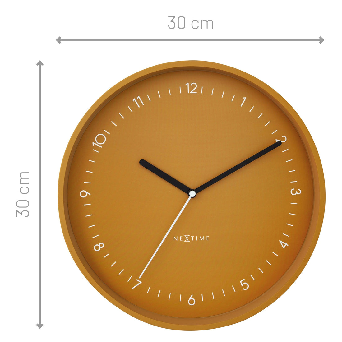 Wall clock 30cm - Silent - Aluminium - "Berlin" - Goat Corp