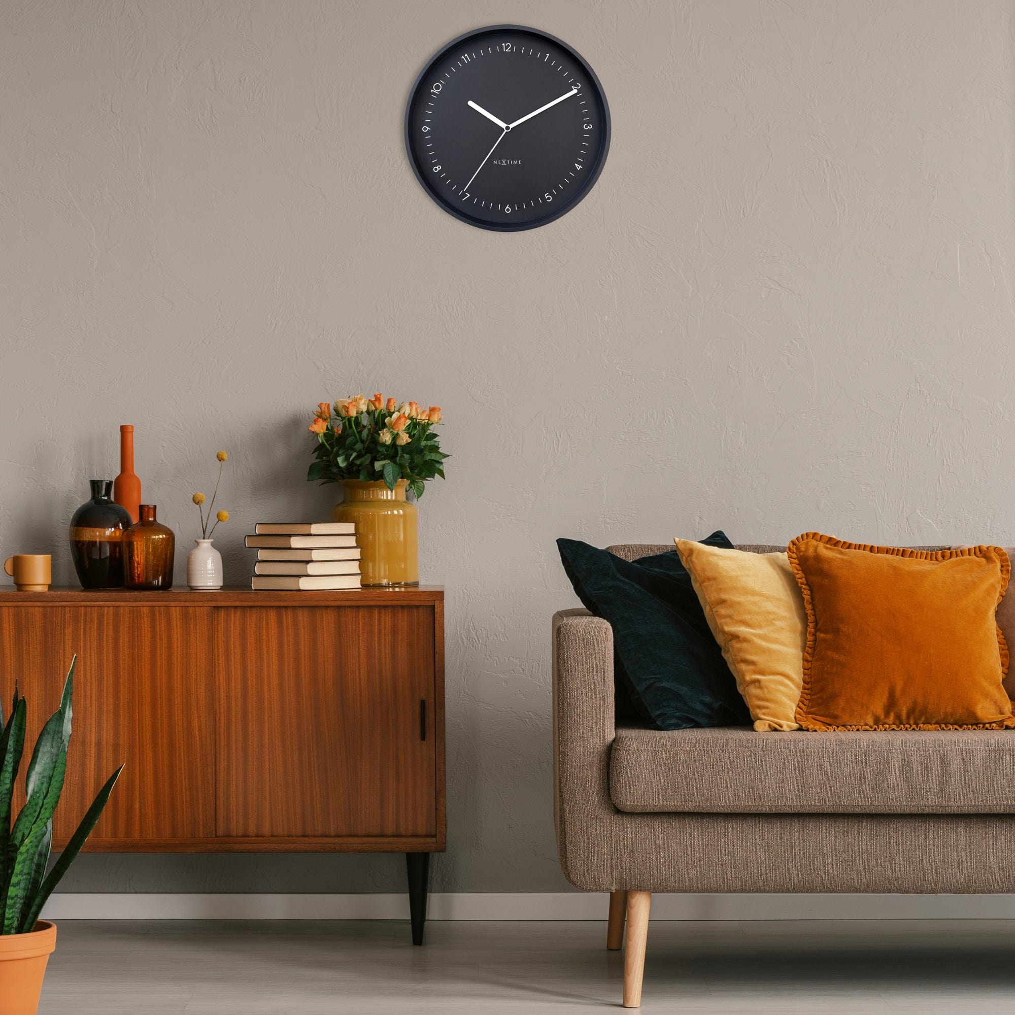 Wall clock 30cm - Silent - Aluminium - "Berlin" - Goat Corp