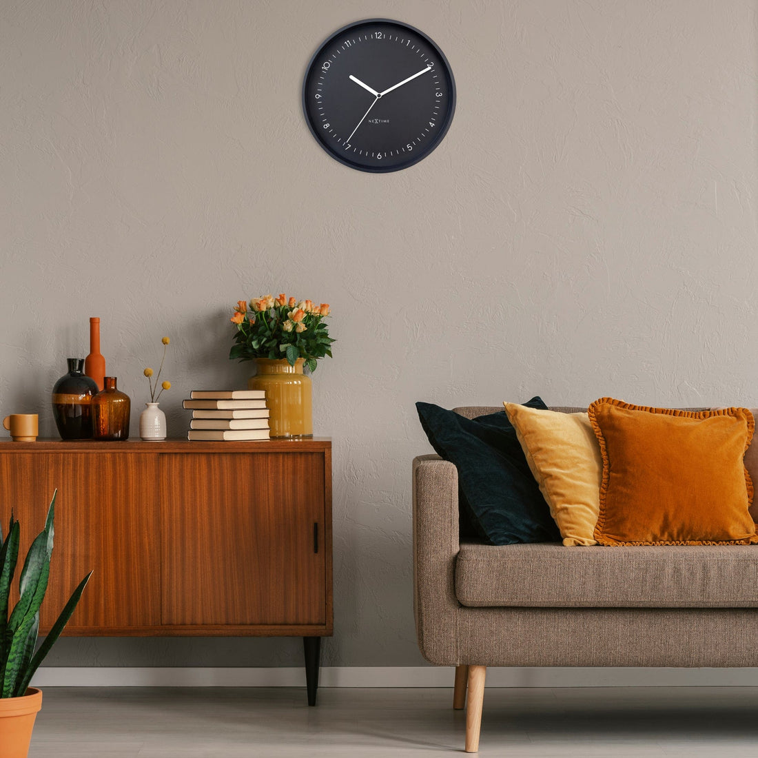 Wall clock 30cm - Silent - Aluminium - "Berlin" - Goat Corp