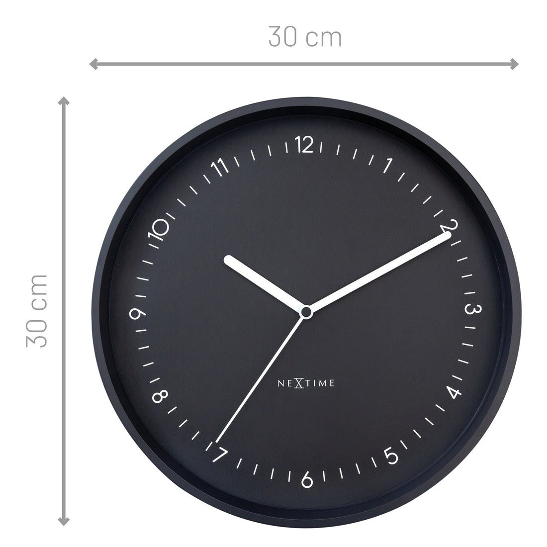 Wall clock 30cm - Silent - Aluminium - "Berlin" - Goat Corp