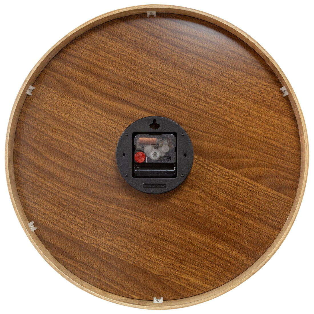 Wall clock 40cm - Silent - Pink - Wood - "Lotus" - Goat Corp