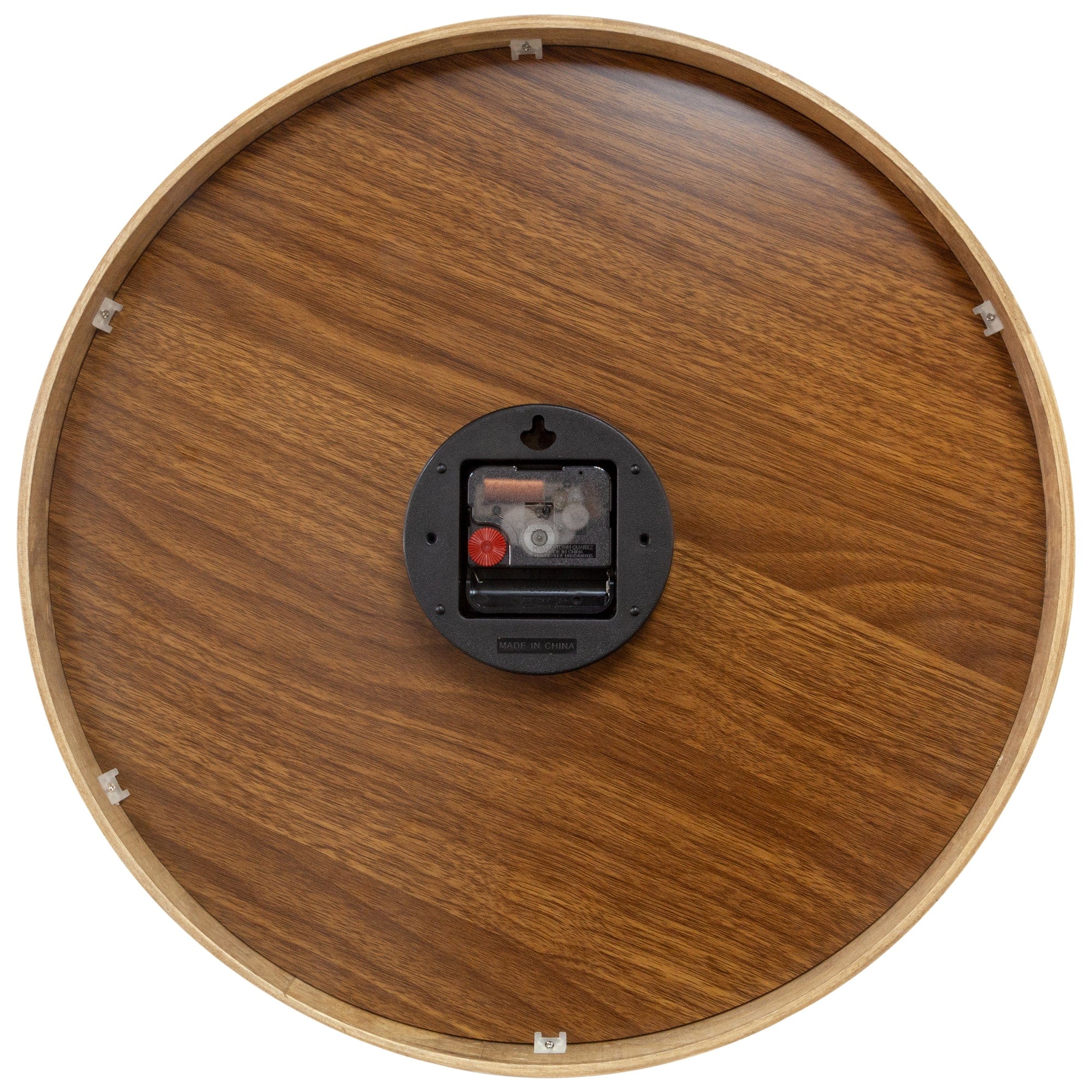 Wall clock 40cm - Silent - Purple - Wood - "Yogi" - Goat Corp