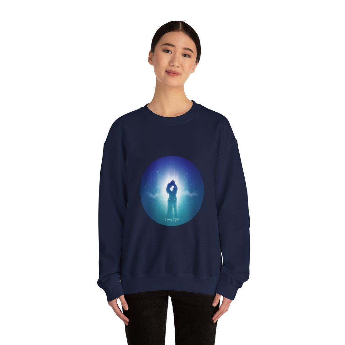 Afterlight Nightscape Crewneck Sweatshirt | luminous, cinematic glow