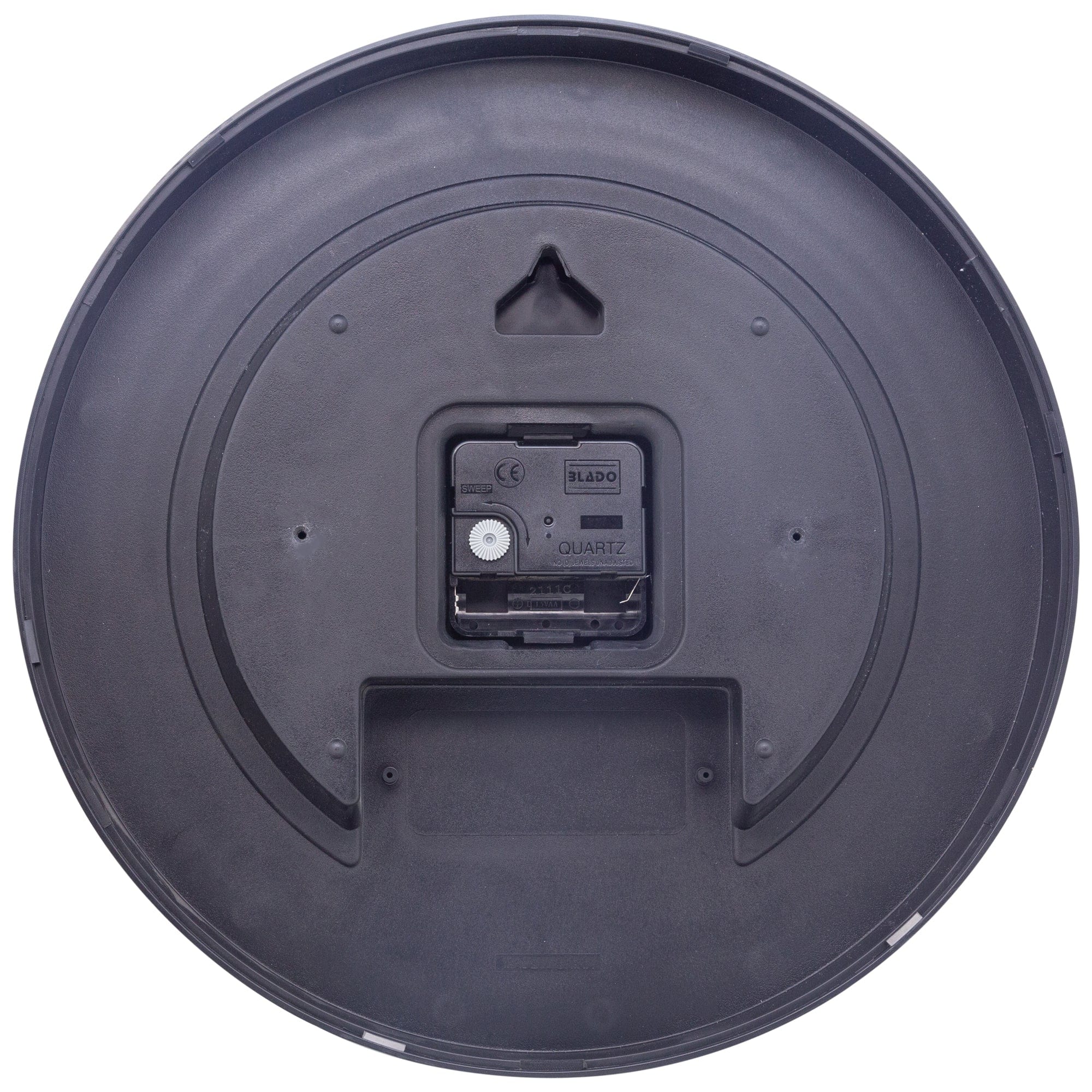 Wall clock 30cm - Silent - Grey - Plastic - "Koi" - Goat Corp