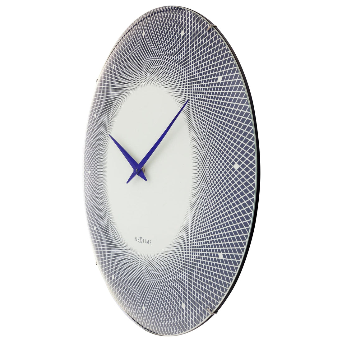Large Wall Clock 50cm Domed Glass Lens - Silent - Glass - "Deep 50" - Goat Corp