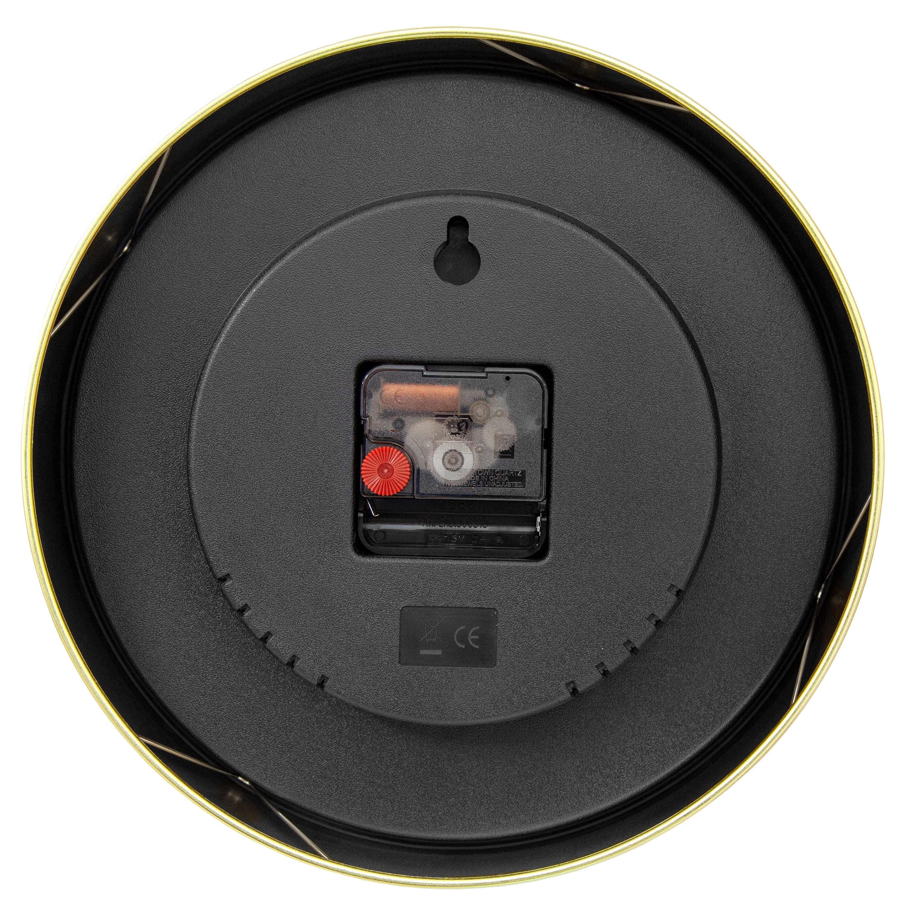 Wall clock 25cm-Silent-Green/Turquoise/White/Black-Metal-NeXtime 'Bolero' - Goat Corp