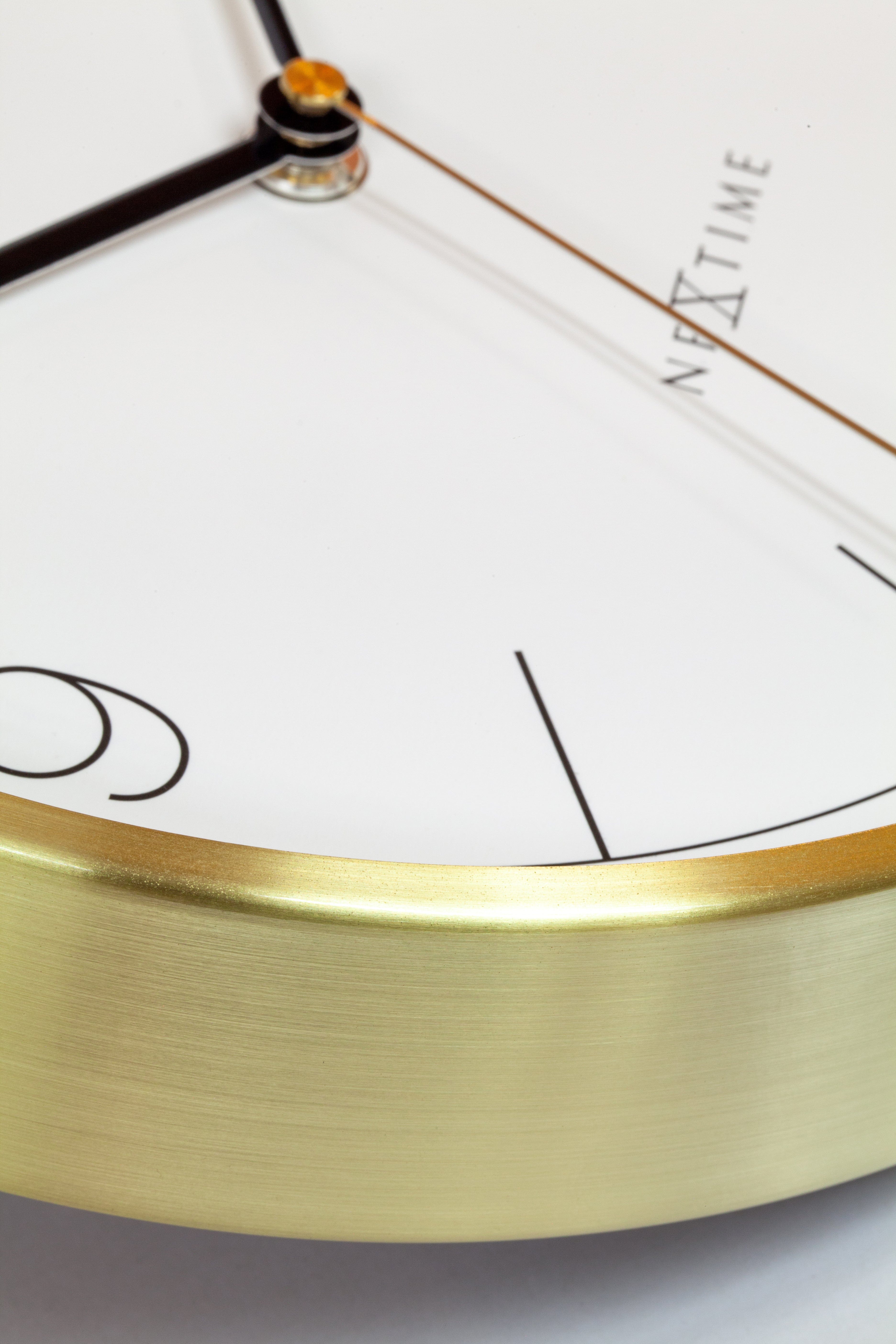 Wall clock 25cm-Silent-Green/Turquoise/White/Black-Metal-NeXtime 'Bolero' - Goat Corp