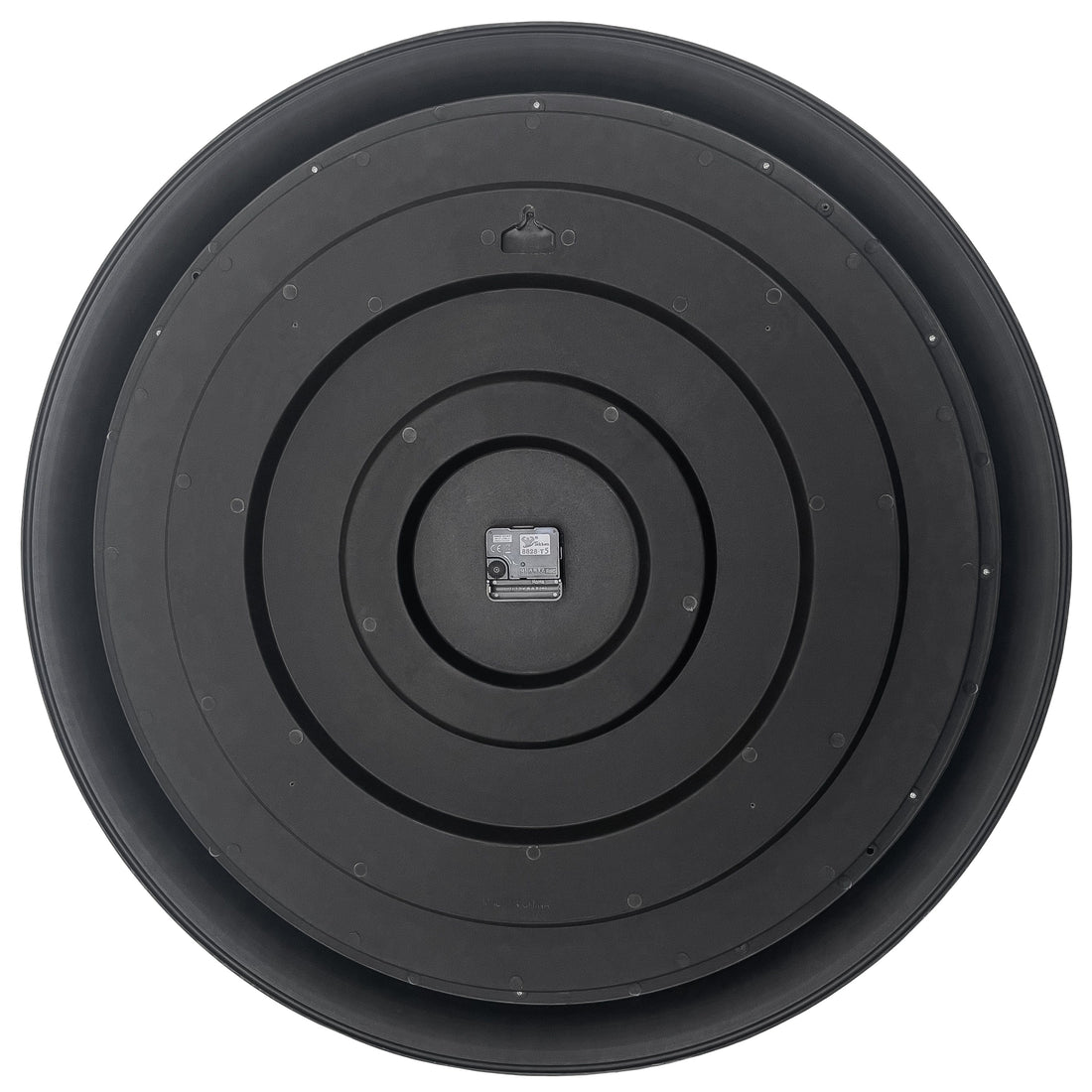 Wall clock 76cm-Black/Grey-Plastic-NeXtime 'Chopin Large' - Goat Corp
