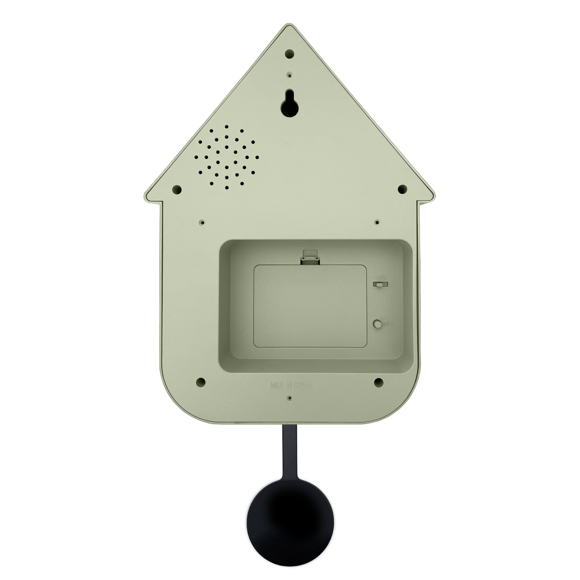 Wall clock 21.5x41.5x8.5cm - Pendulum - Cuckoo -NeXtime 'Twitter' - Goat Corp