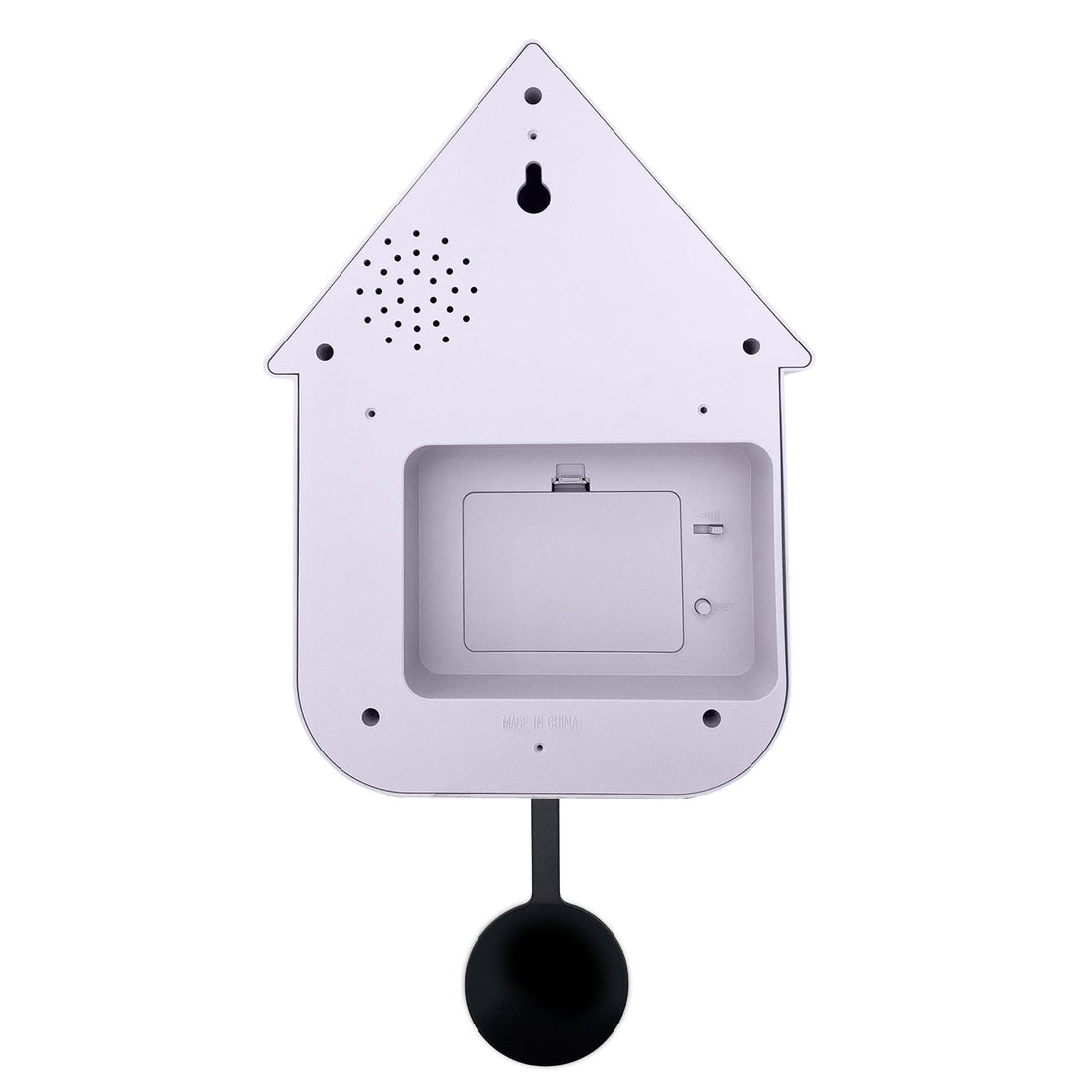 Wall clock 21.5x41.5x8.5cm - Pendulum - Cuckoo -NeXtime 'Twitter' - Goat Corp