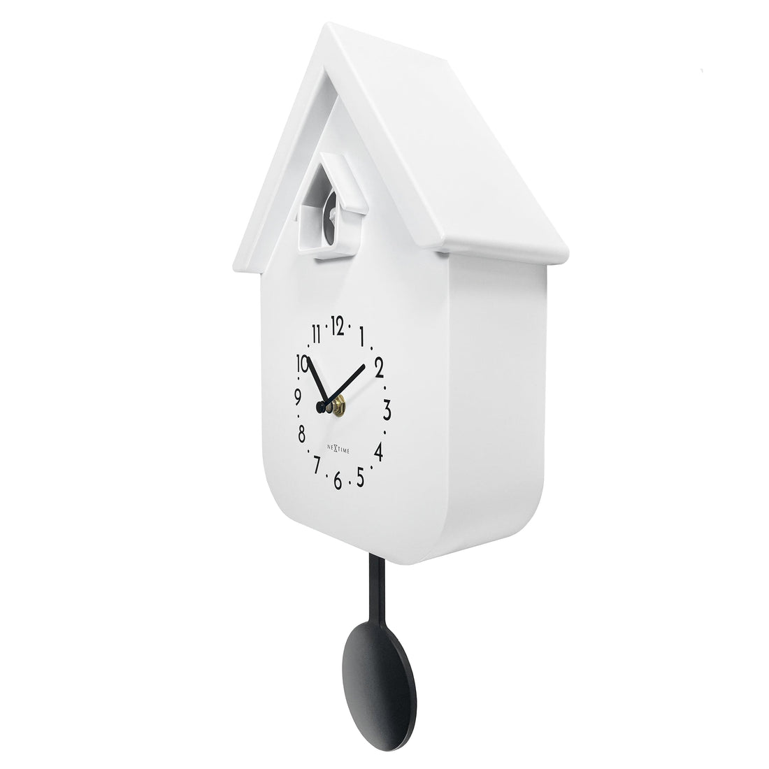 Wall clock 21.5x41.5x8.5cm - Pendulum - Cuckoo -NeXtime 'Twitter' - Goat Corp