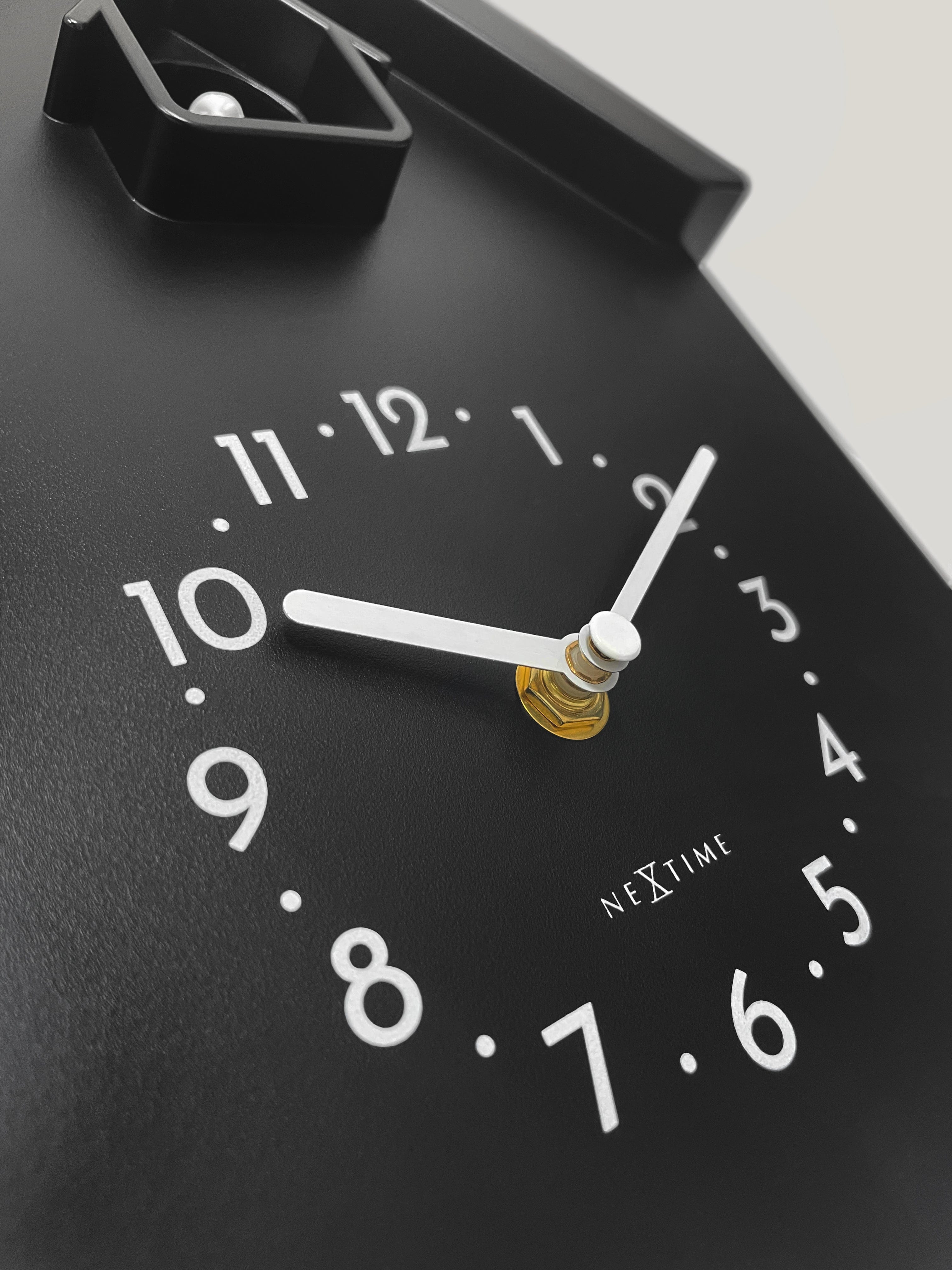 Wall clock 21.5x41.5x8.5cm - Pendulum - Cuckoo -NeXtime 'Twitter' - Goat Corp