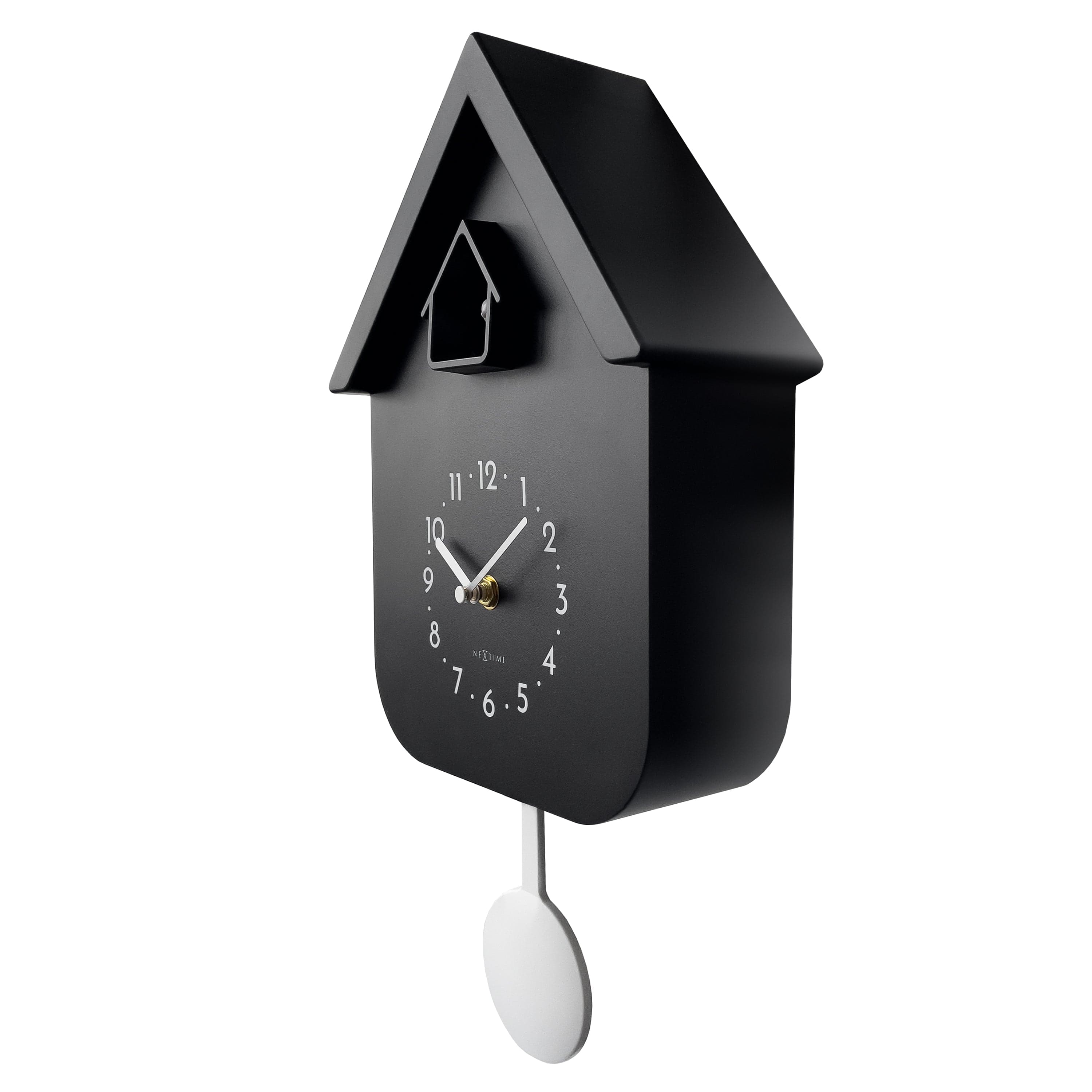 Wall clock 21.5x41.5x8.5cm - Pendulum - Cuckoo -NeXtime 'Twitter' - Goat Corp