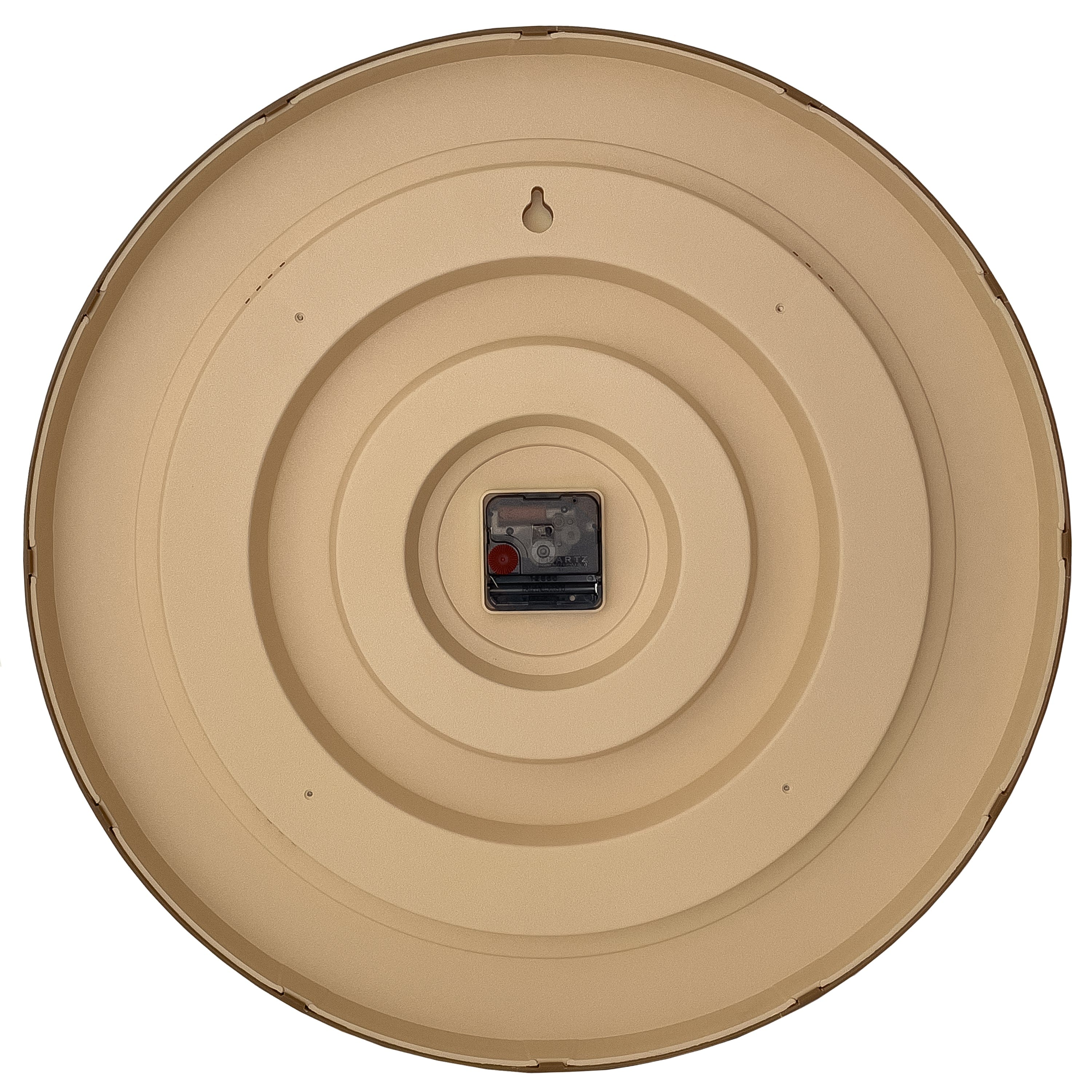 Wall clock 50cm-Silent-Dark Brown/Light Brown-Plastic-NeXtime 'Oslo Large' - Goat Corp