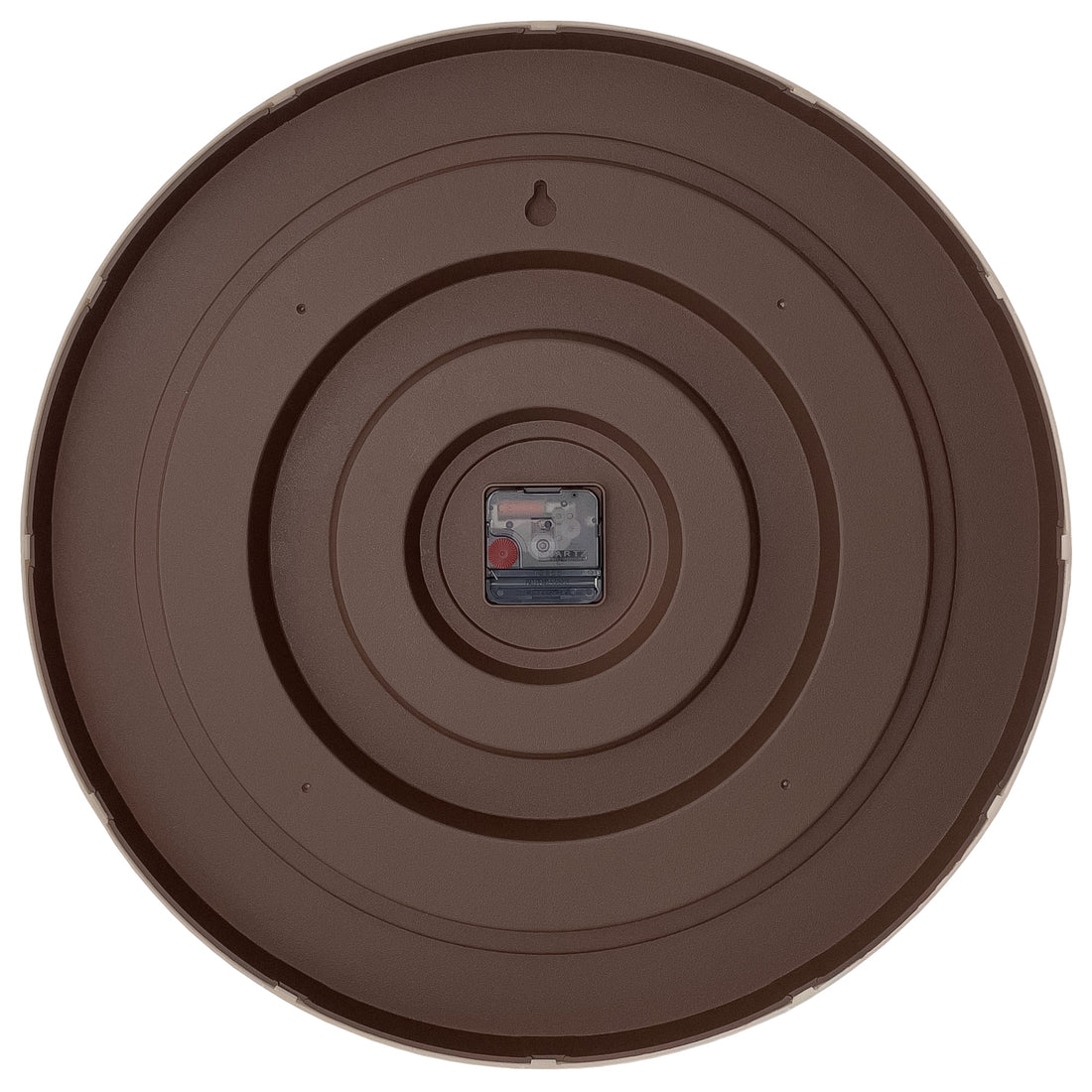 Wall clock 50cm-Silent-Dark Brown/Light Brown-Plastic-NeXtime 'Oslo Large'