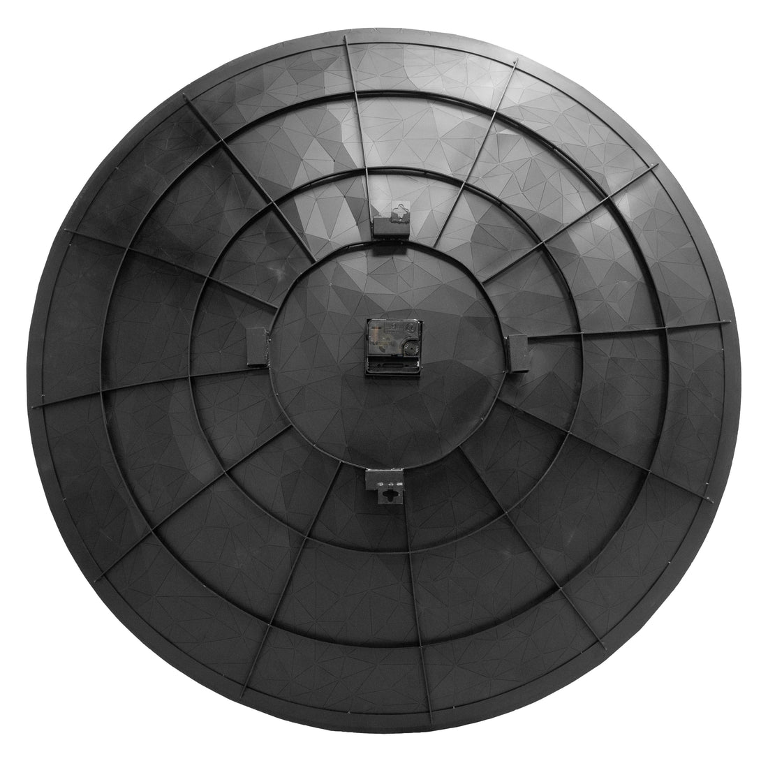 Wall clock 80cm-Silent-Chrome-Stainless Steel-NeXtime 'Fragments' - Goat Corp