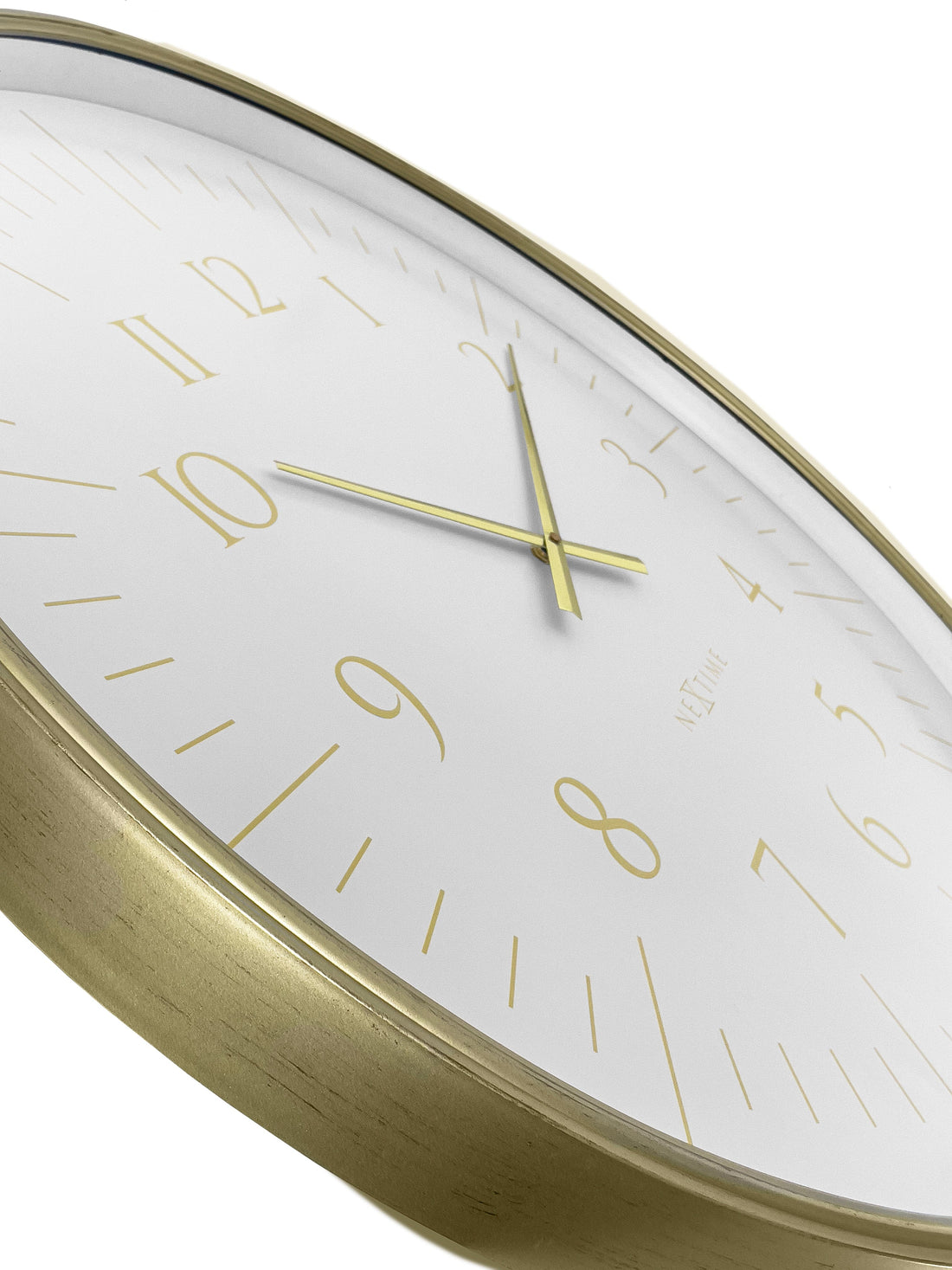 Wall clock 77cm-Black/White-Plastic-NeXtime 'Galaxy Large' - Goat Corp