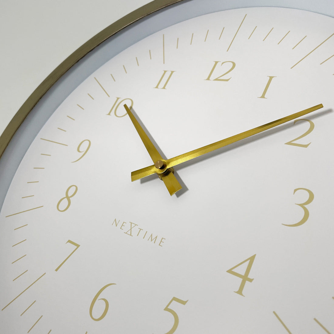 Wall clock 40cm-Black/White-Plastic-NeXtime 'Galaxy' - Goat Corp