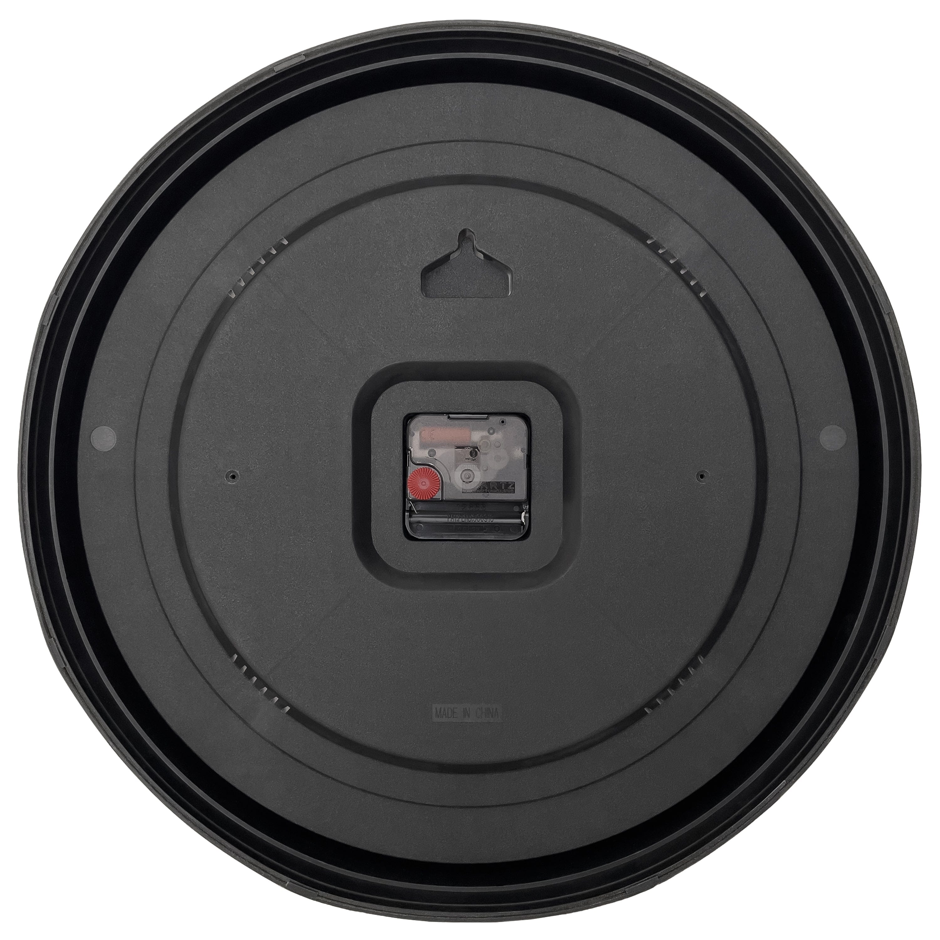 Wall clock 40cm-Black/White-Plastic-NeXtime 'Galaxy' - Goat Corp