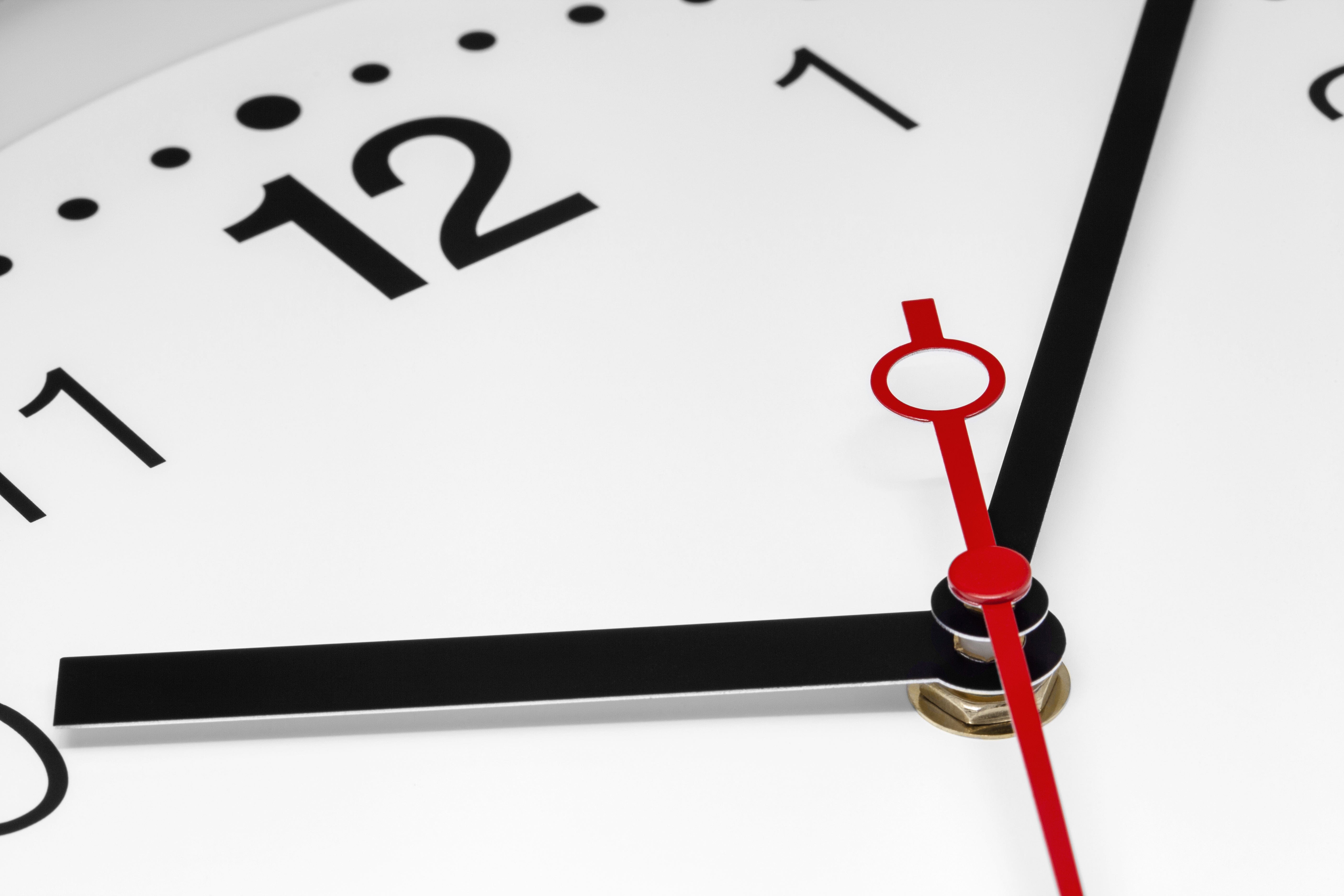 Wall clock 32.3x28x10cm-Silent-White & Black-Aluminium-NeXtime 'Double' - Goat Corp