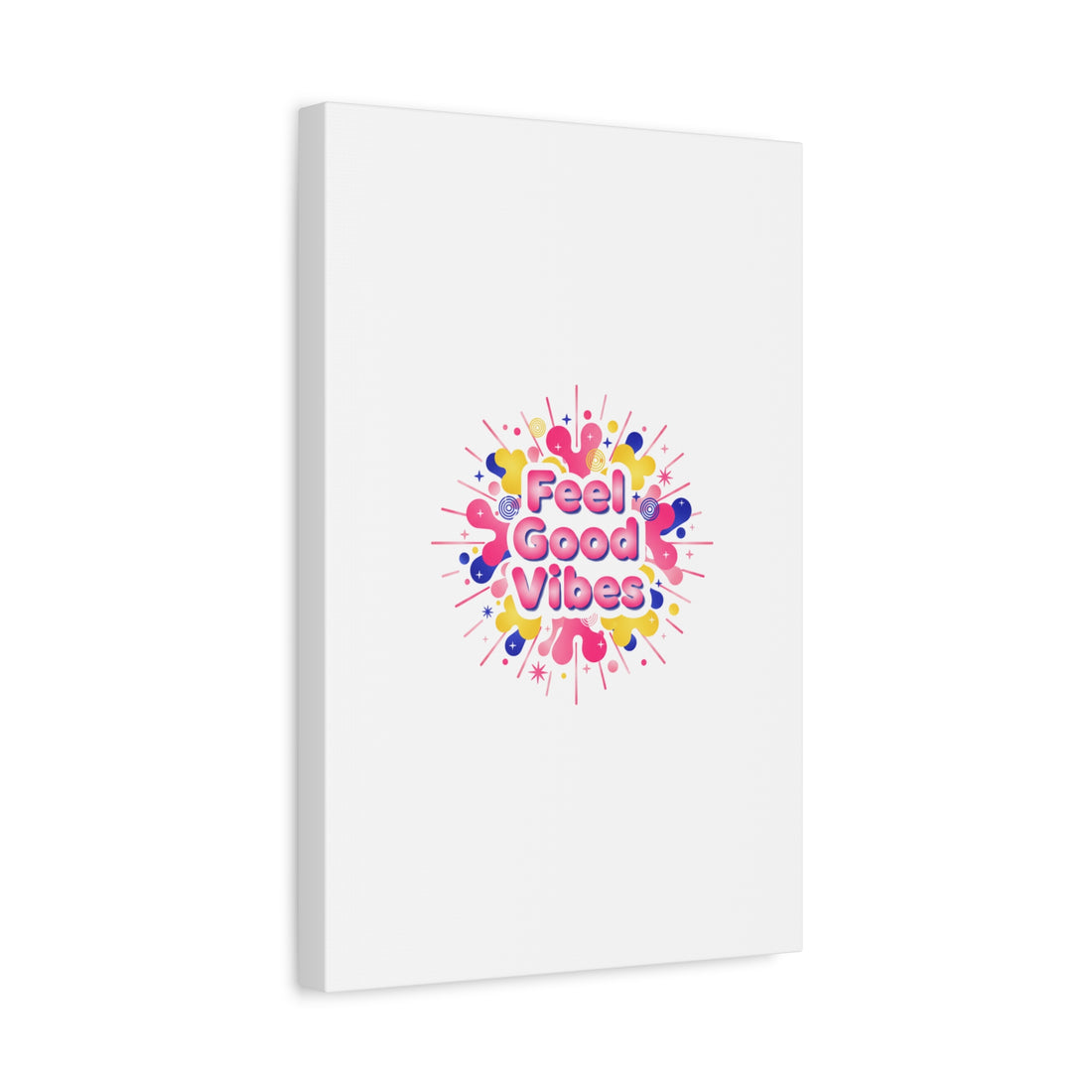 Feel Good Vibes Canvas | Dopamine Decor, Neon Gradient Squishy Art