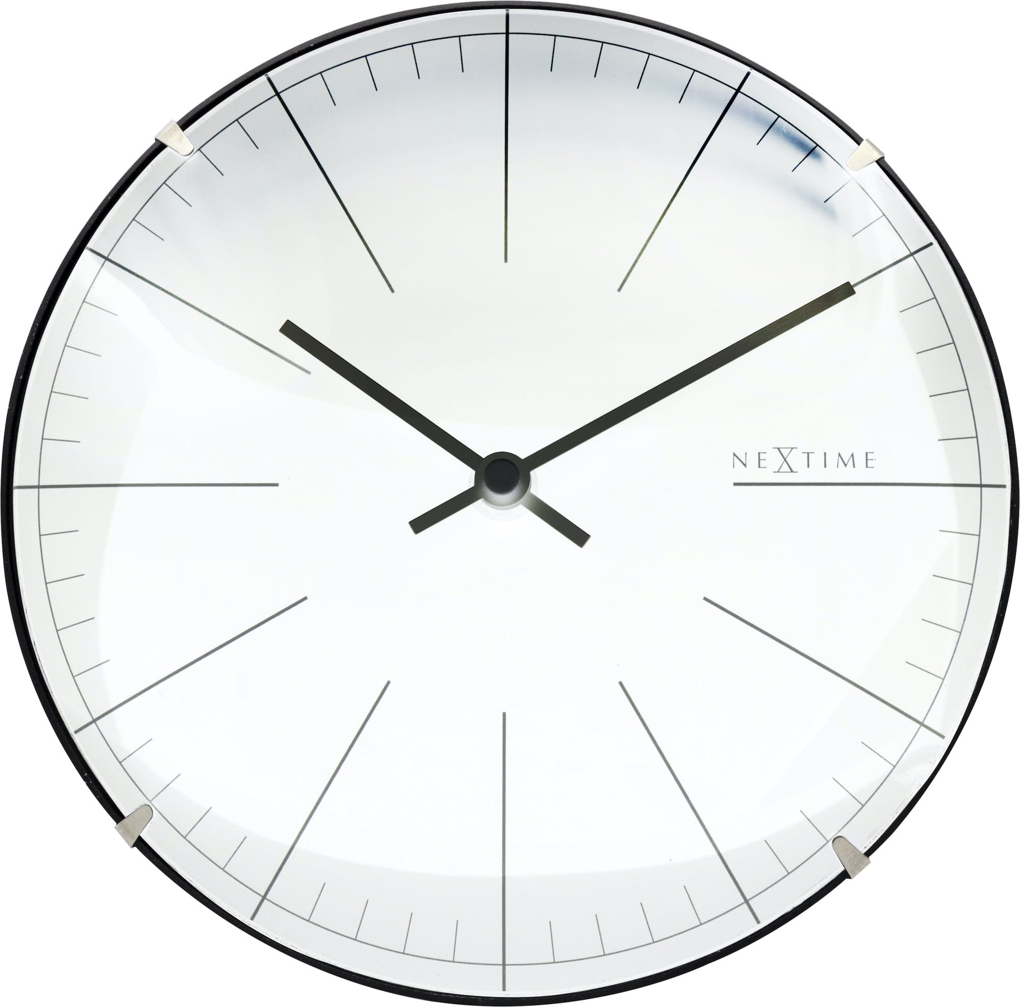 Wall clock/ Table clock-  20 cm- Glass - Dome Shaped Glass- 'Big Stripe Mini Dome' - Goat Corp