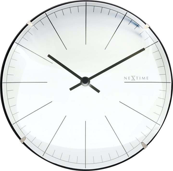 Wall clock/ Table clock-  20 cm- Glass - Dome Shaped Glass- 'Big Stripe Mini Dome' - Goat Corp