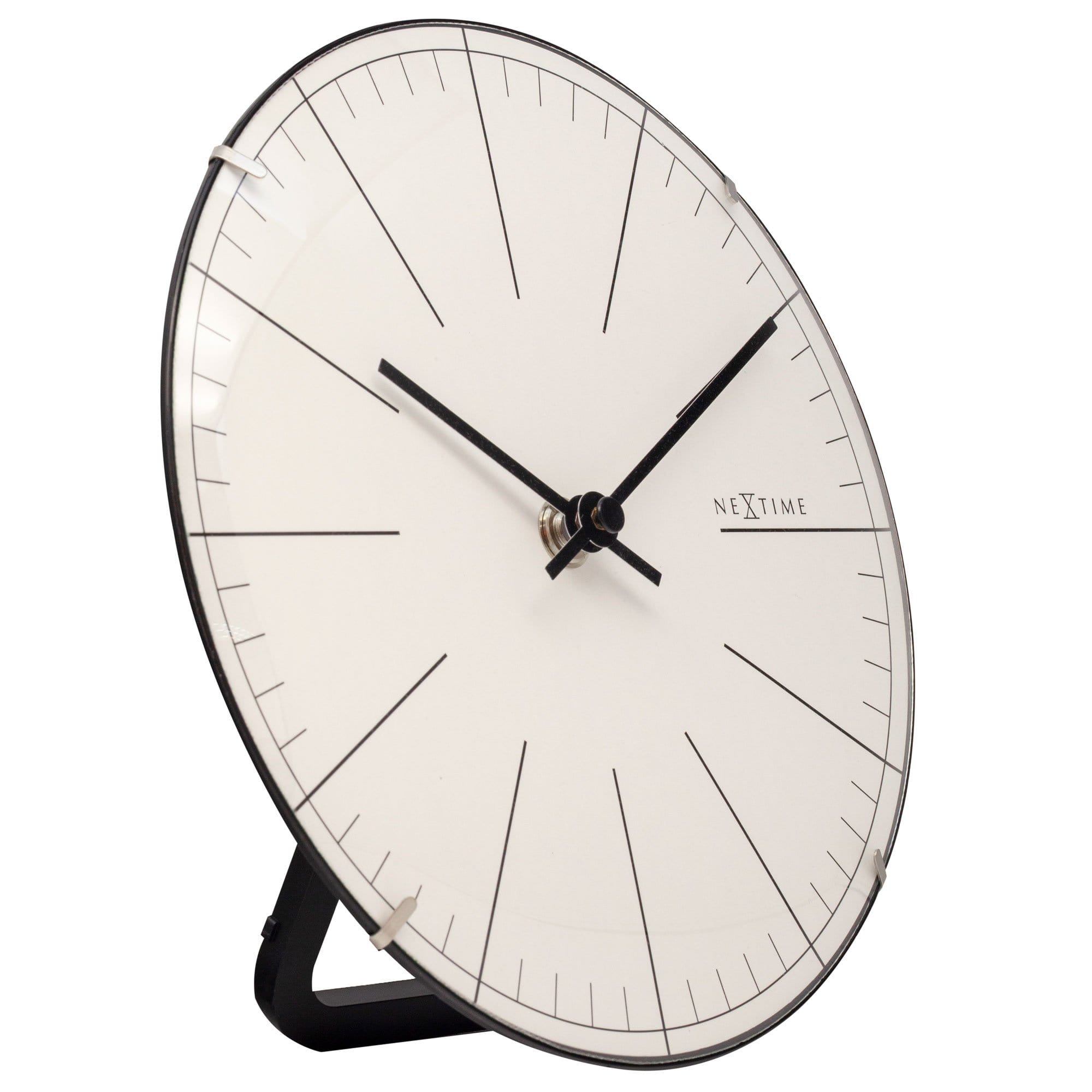 Wall clock/ Table clock-  20 cm- Glass - Dome Shaped Glass- 'Big Stripe Mini Dome' - Goat Corp