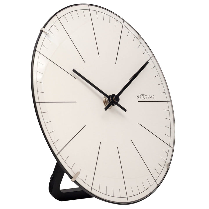 Wall clock/ Table clock-  20 cm- Glass - Dome Shaped Glass- 'Big Stripe Mini Dome' - Goat Corp