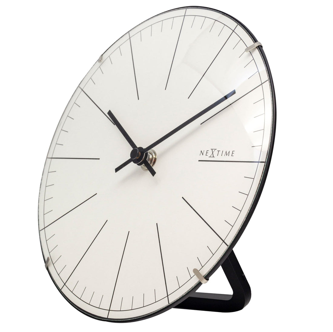 Wall clock/ Table clock-  20 cm- Glass - Dome Shaped Glass- 'Big Stripe Mini Dome' - Goat Corp
