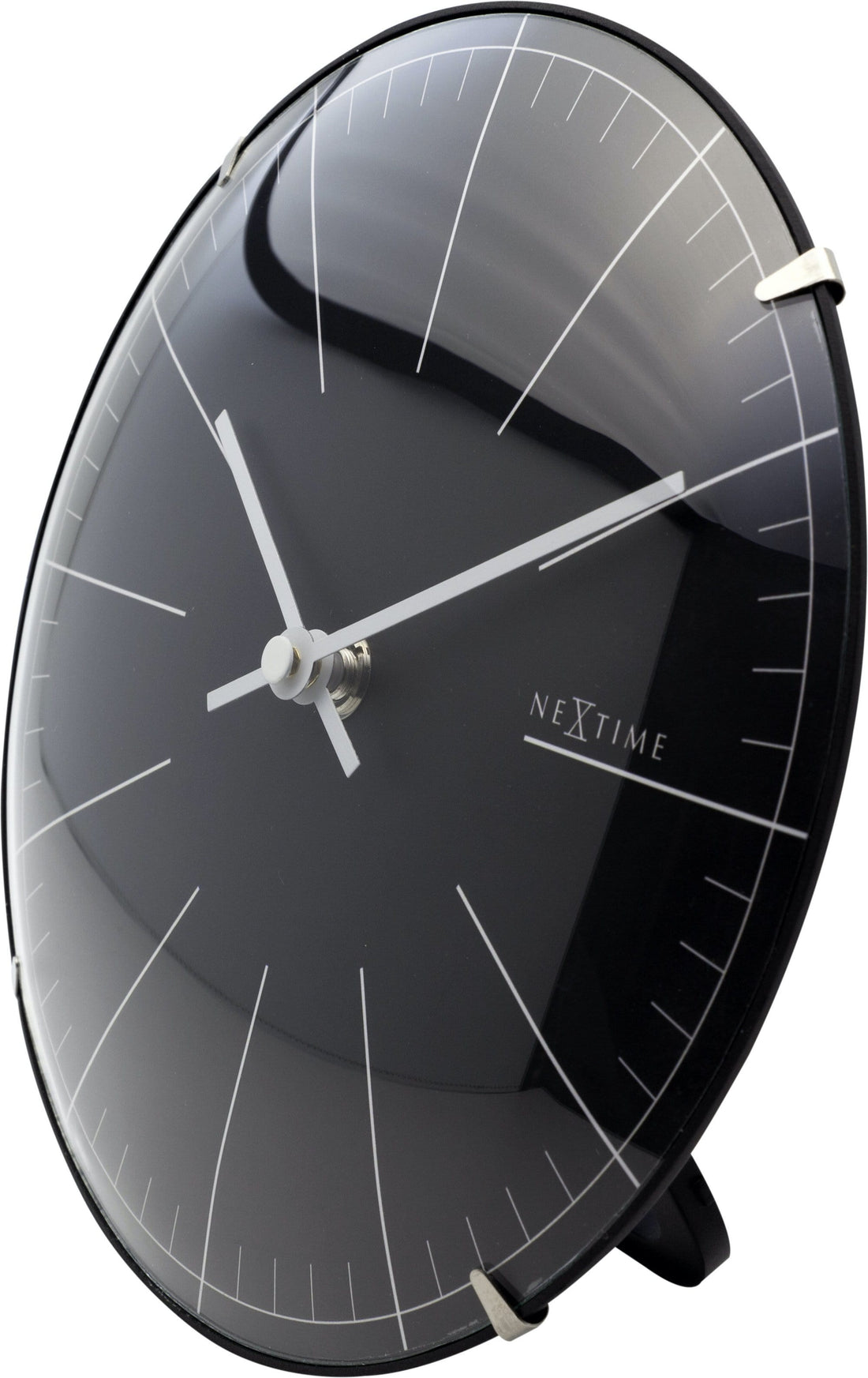 Wall clock/ Table clock-  20 cm- Glass - Dome Shaped Glass- 'Big Stripe Mini Dome' - Goat Corp