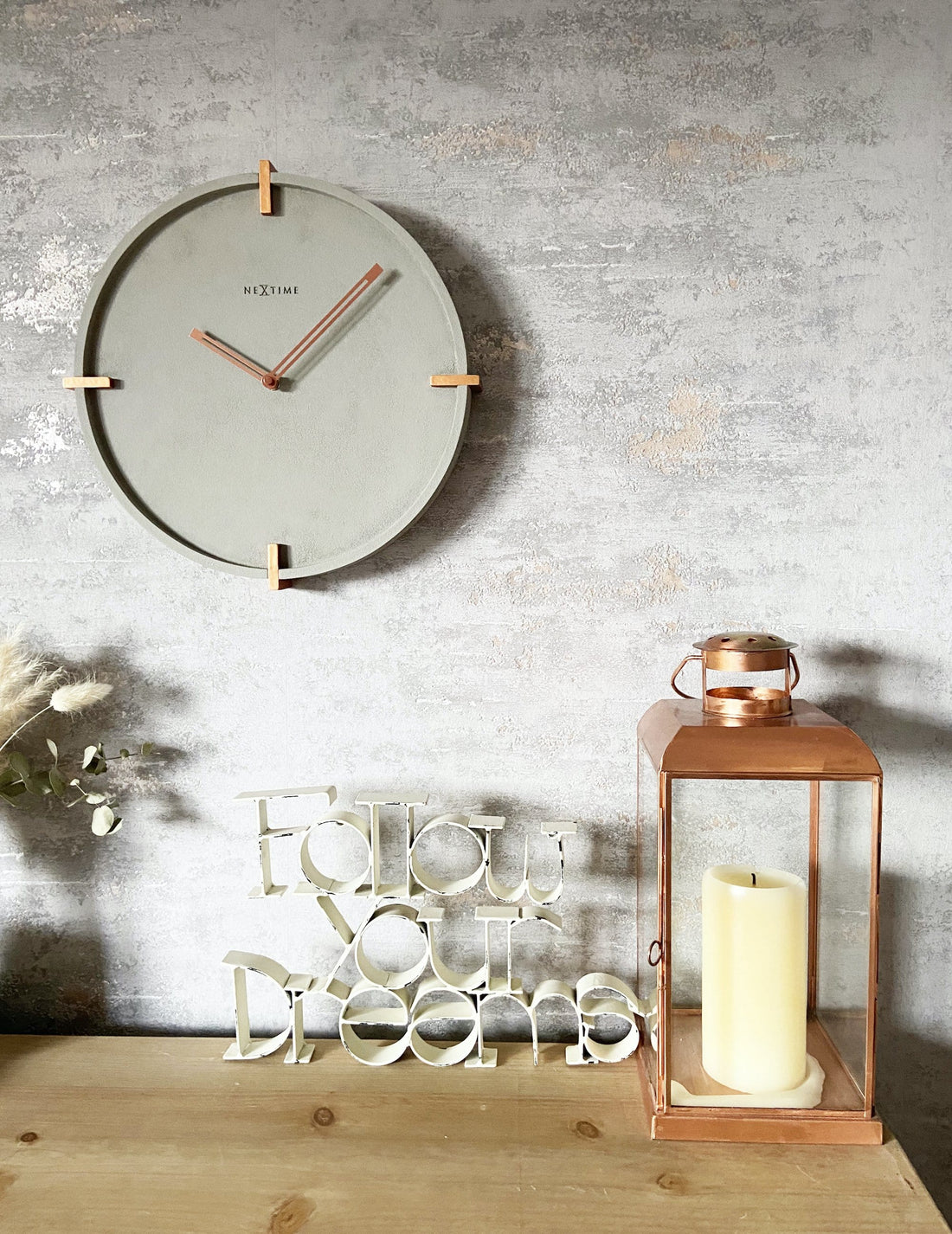 Wall clock -  32 cm - Concrete - 'Mohawk Wall' - Goat Corp