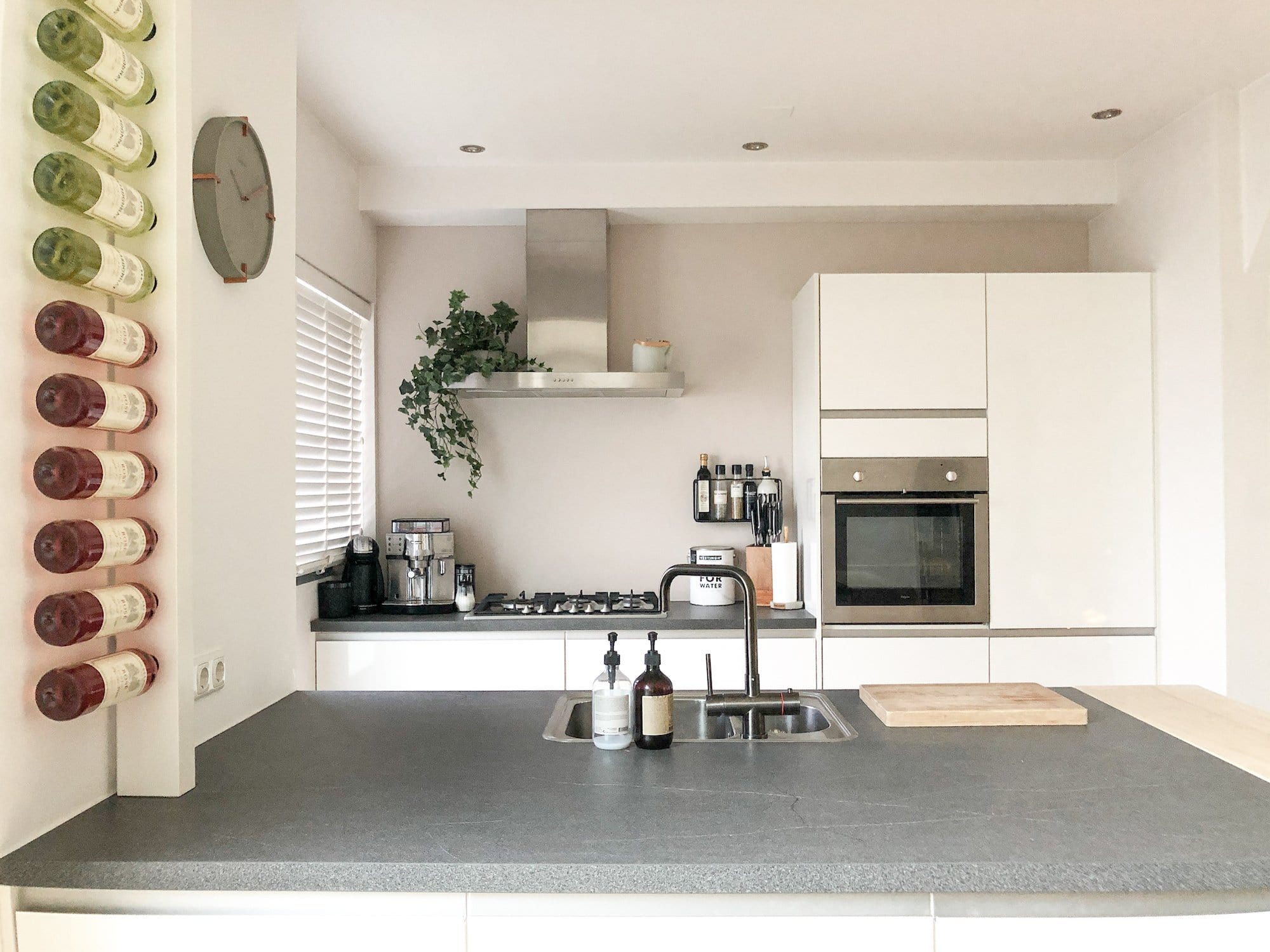 Wall clock -  32 cm - Concrete - 'Mohawk Wall' - Goat Corp