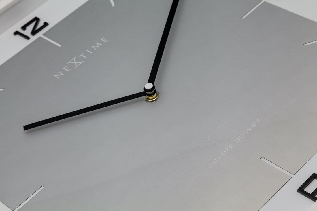 Wall clock - 40 x 40 x 4 cm - Wood - 'Square Wall' - Goat Corp