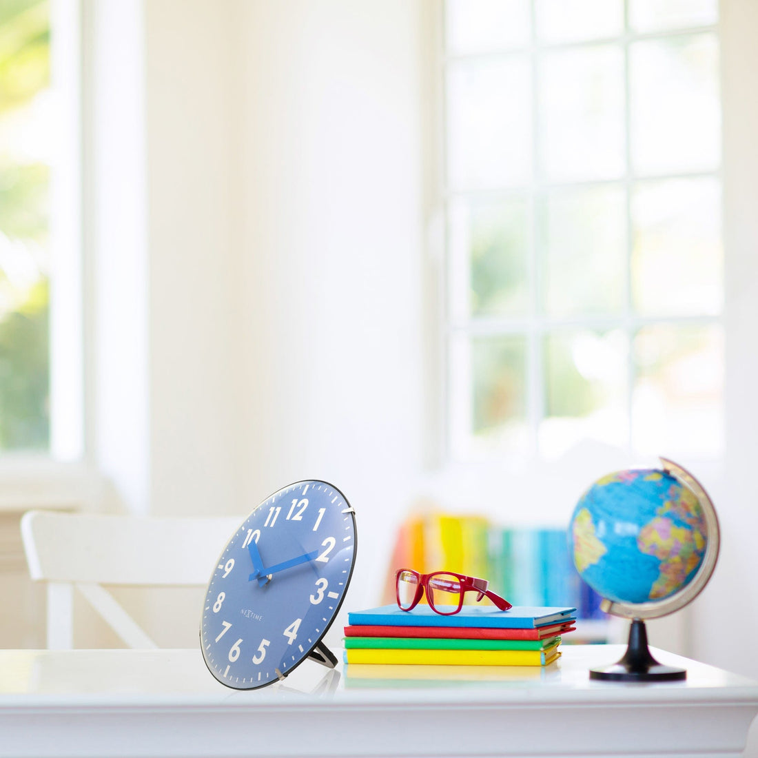 Table/Wall clock 20cm - Domed glass lens - Silent - Glass - "Duomo Mini" - Goat Corp