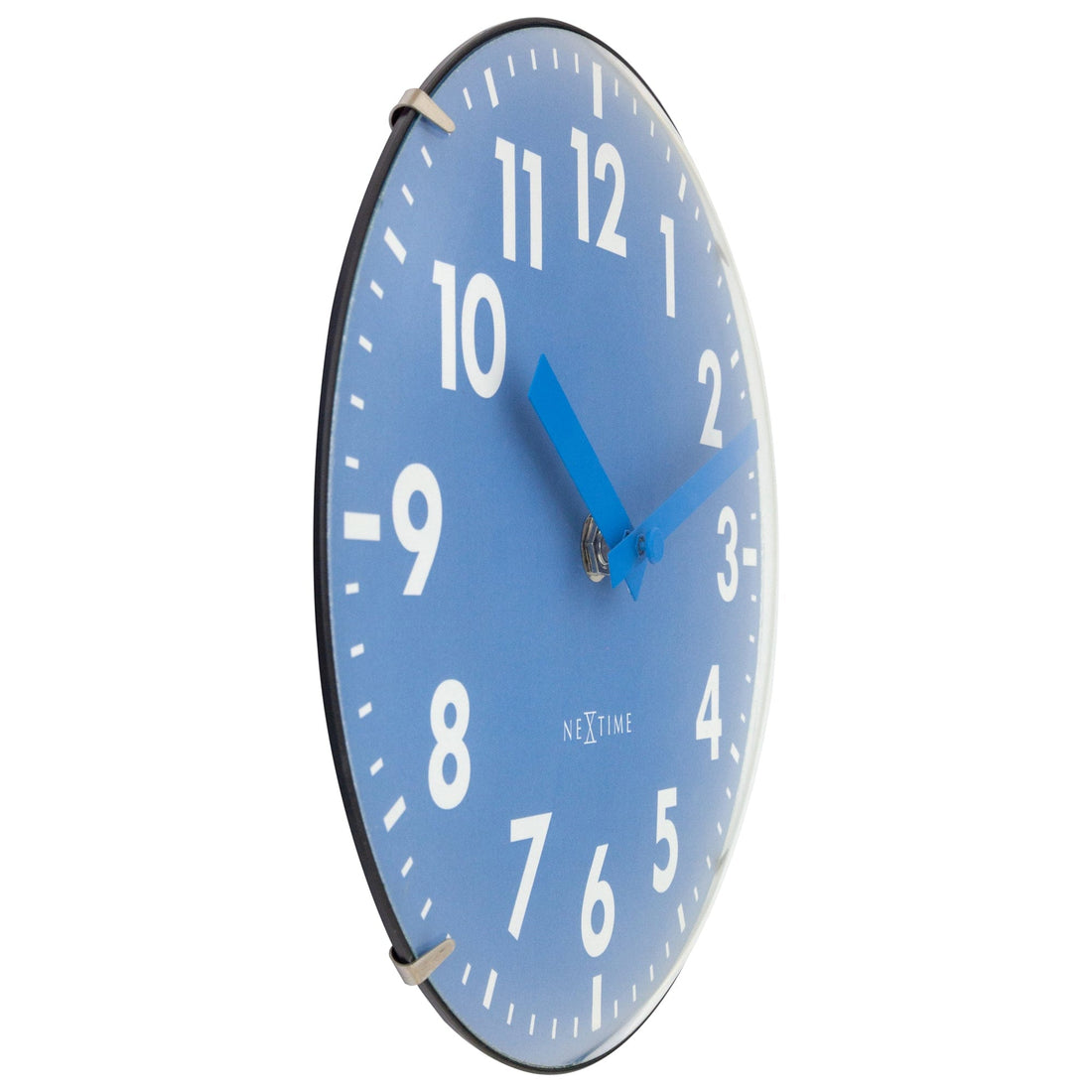 Table/Wall clock 20cm - Domed glass lens - Silent - Glass - "Duomo Mini" - Goat Corp