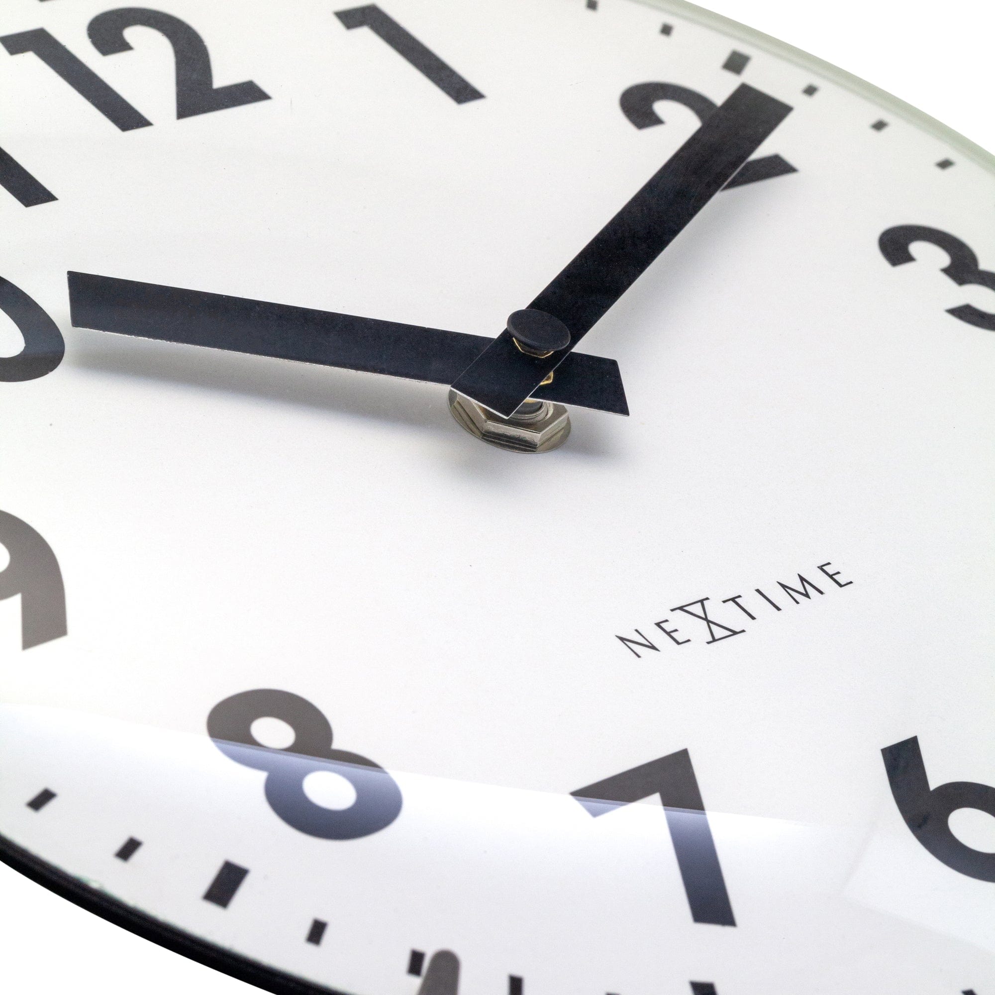 Table/Wall clock 20cm - Domed glass lens - Silent - Glass - "Duomo Mini" - Goat Corp