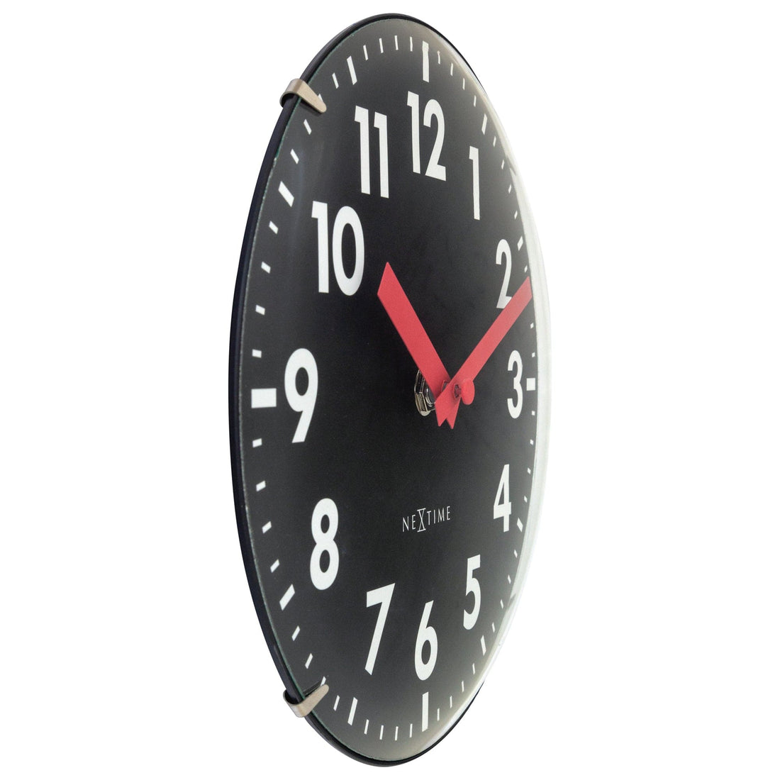 Table/Wall clock 20cm - Domed glass lens - Silent - Glass - "Duomo Mini" - Goat Corp
