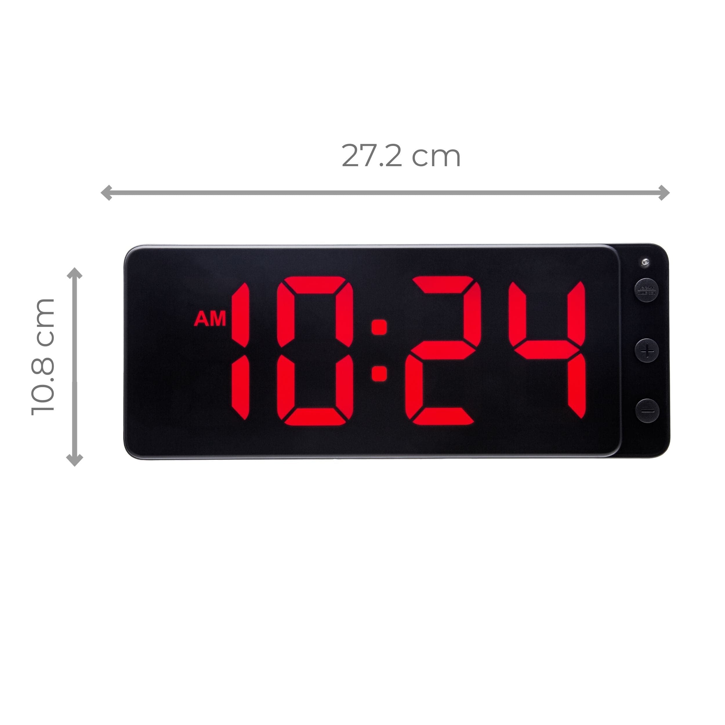 Table/Wall Clock 27.2x10.8x3cm-LED-ABS-NeXtime 'Digital Clock' - Goat Corp