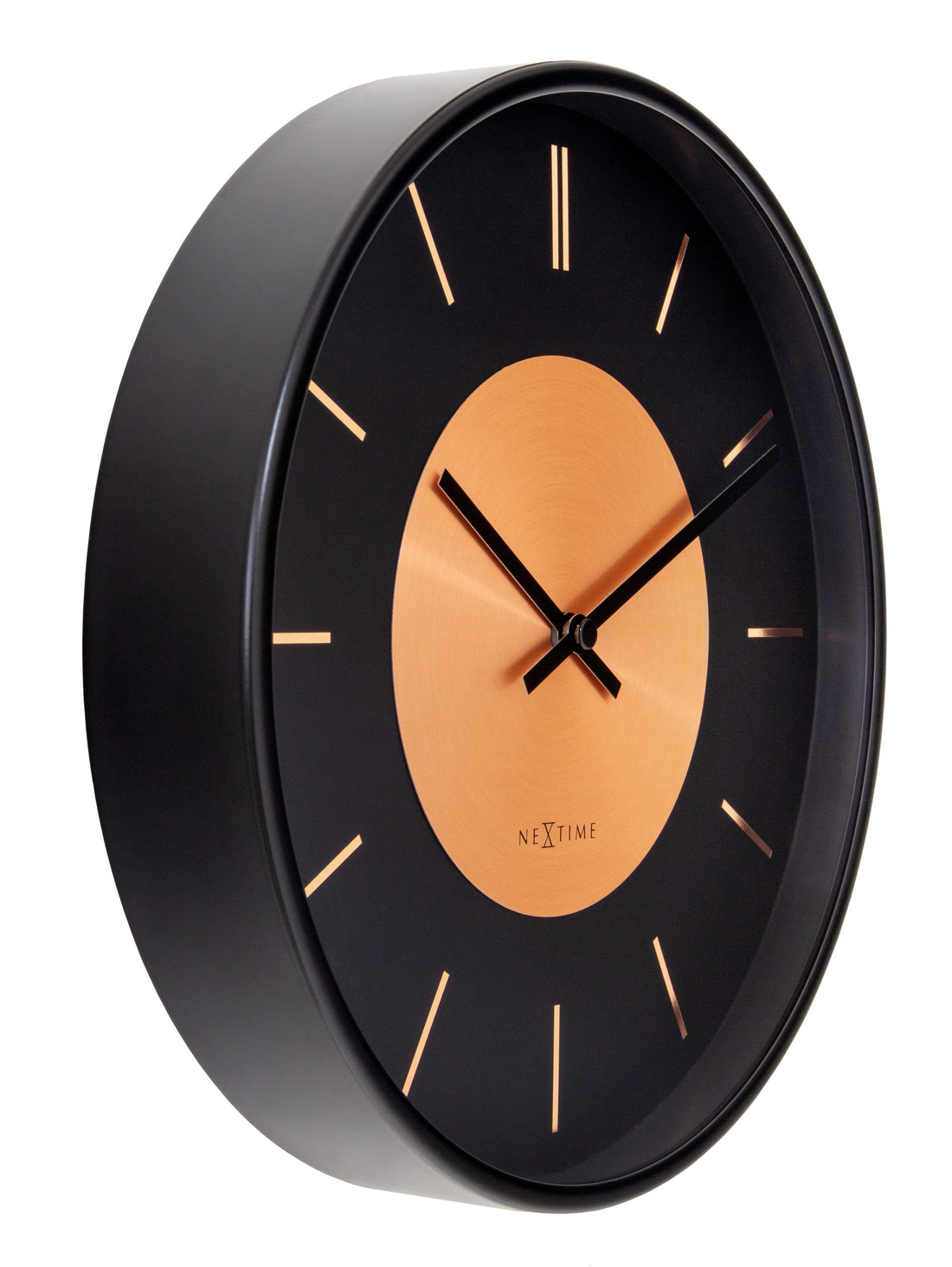 Wall Clock 25cm-Silent-Metal-NeXtime 'Retro II' - Goat Corp
