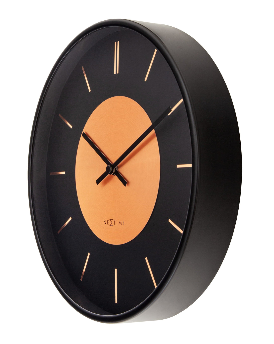 Wall Clock 25cm-Silent-Metal-NeXtime 'Retro II' - Goat Corp