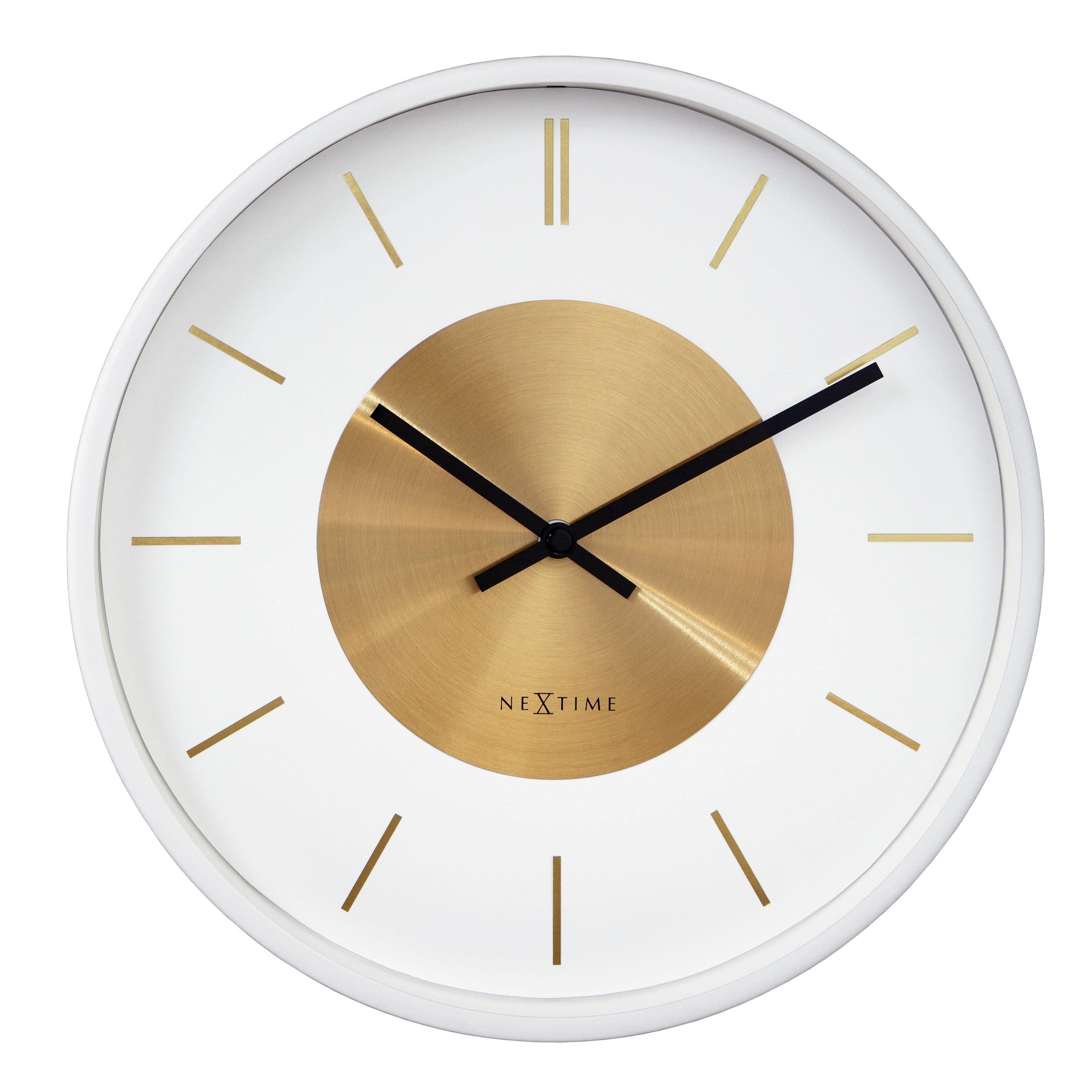 Wall Clock 25cm-Silent-Metal-NeXtime 'Retro II' - Goat Corp